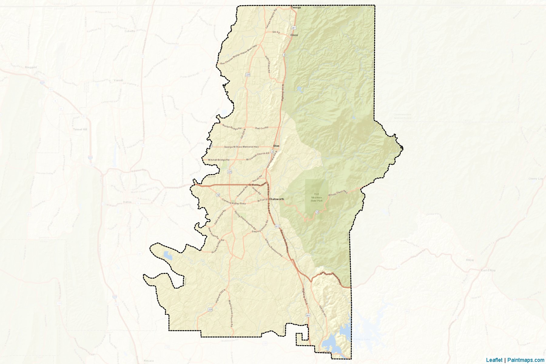 Murray (Georgia) Map Cropping Samples-2