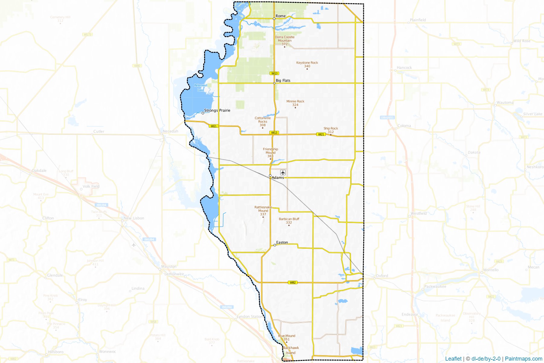 Adams (Wisconsin) Map Cropping Samples-1