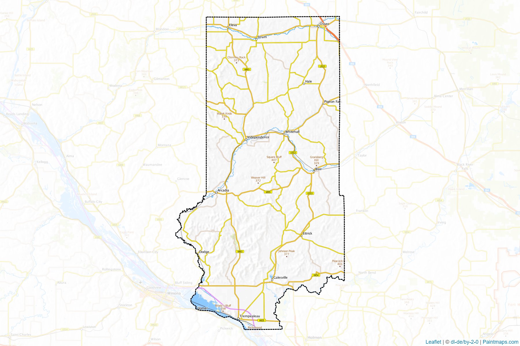 Trempealeau (Wisconsin) Map Cropping Samples-1