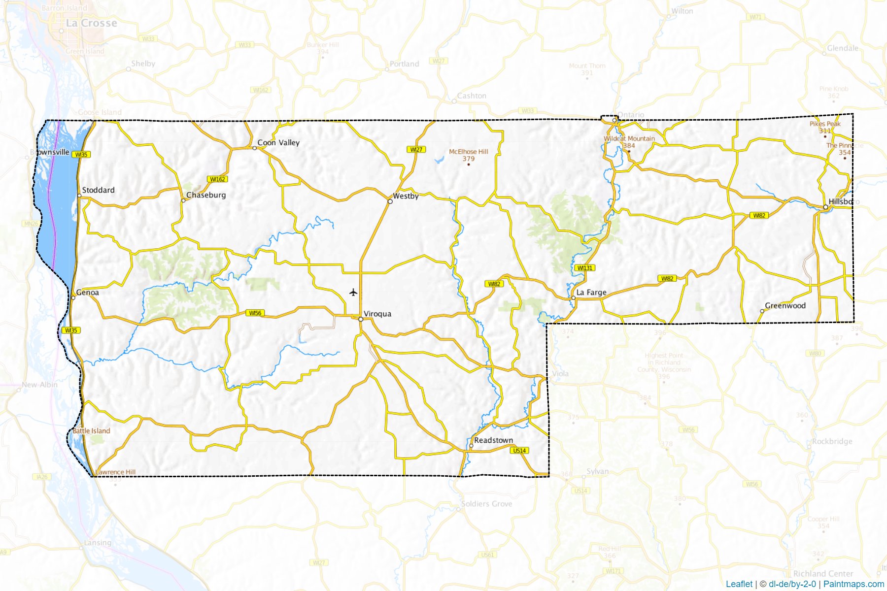 Vernon (Wisconsin) Map Cropping Samples-1