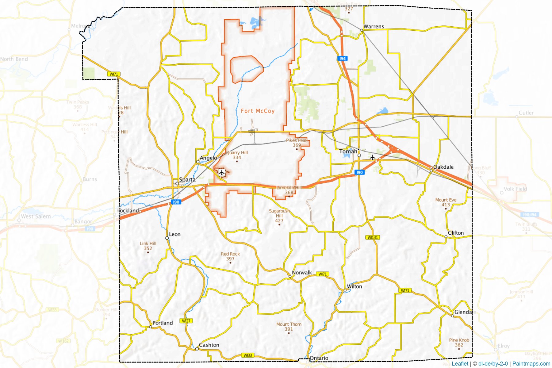 Monroe (Wisconsin) Map Cropping Samples-1