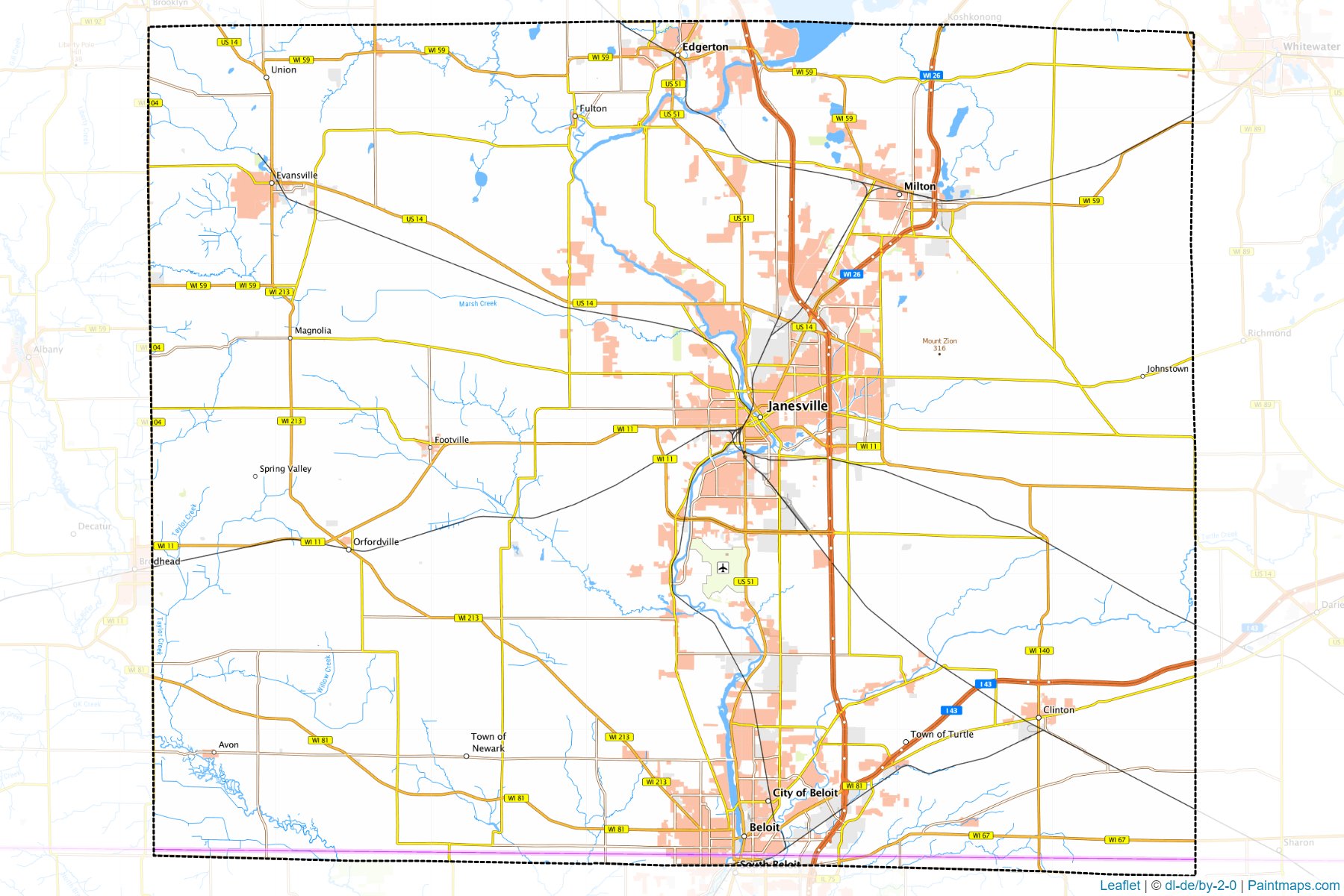 Rock (Wisconsin) Map Cropping Samples-1