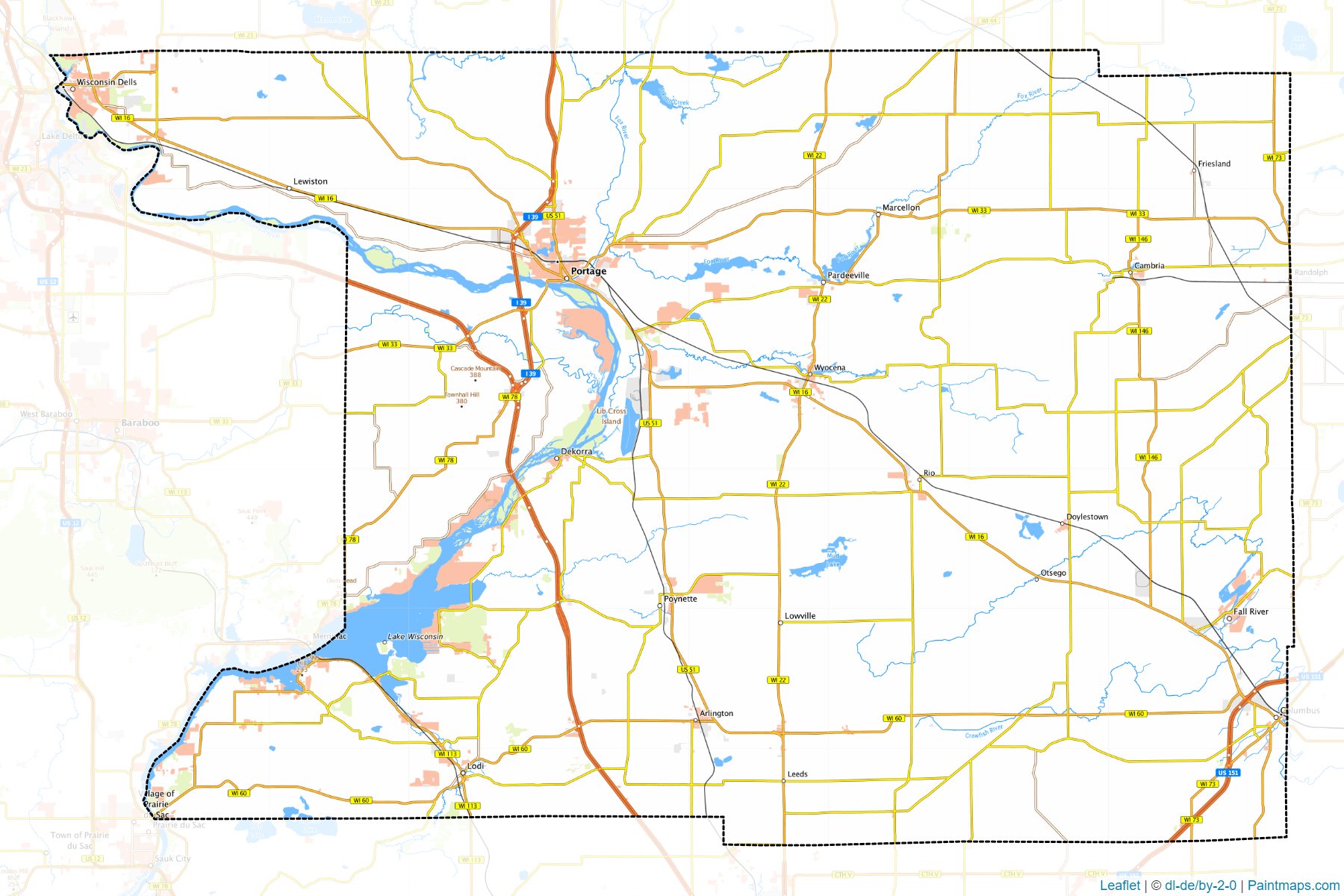 Columbia (Wisconsin) Map Cropping Samples-1