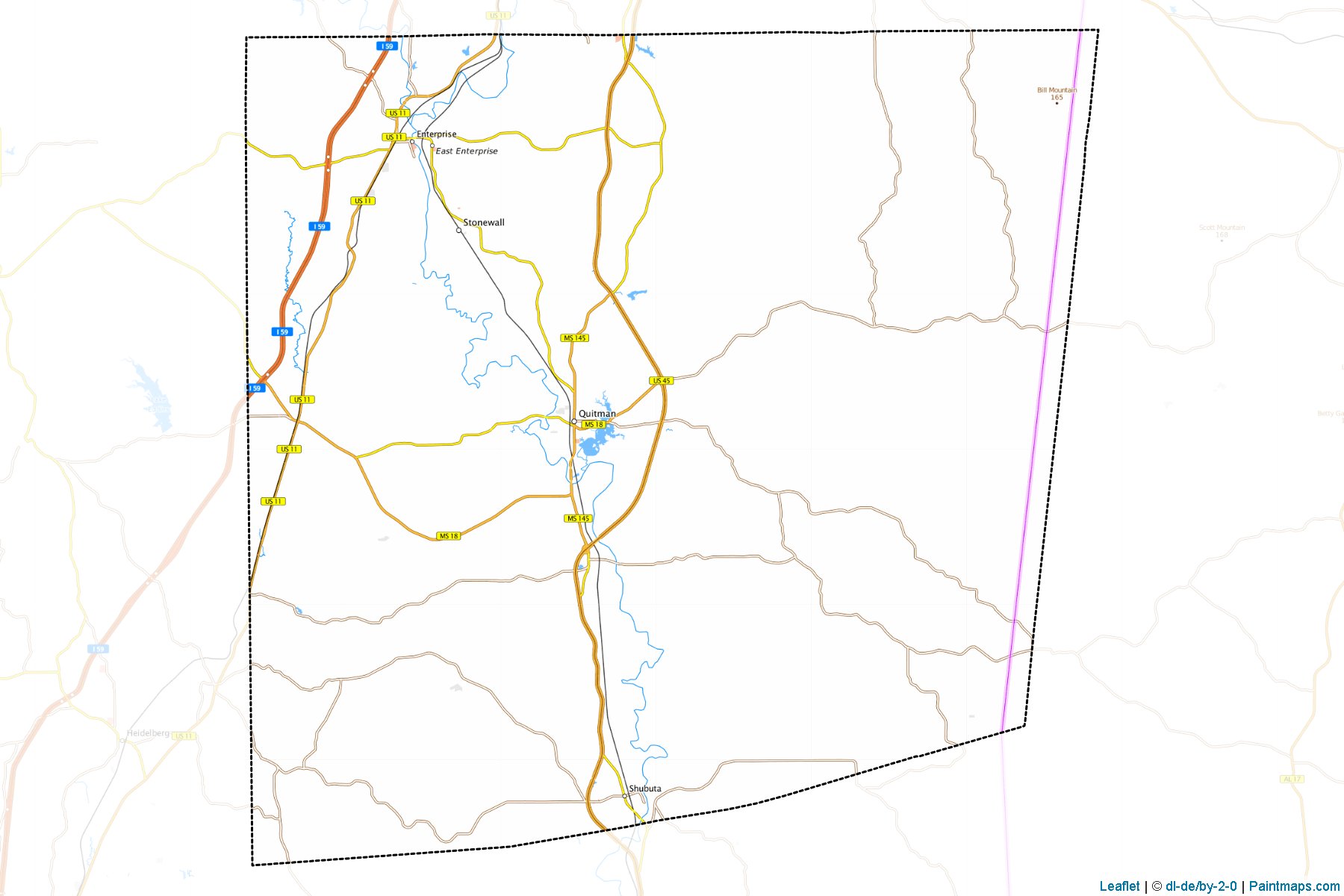 Clarke (Mississippi) Map Cropping Samples-1