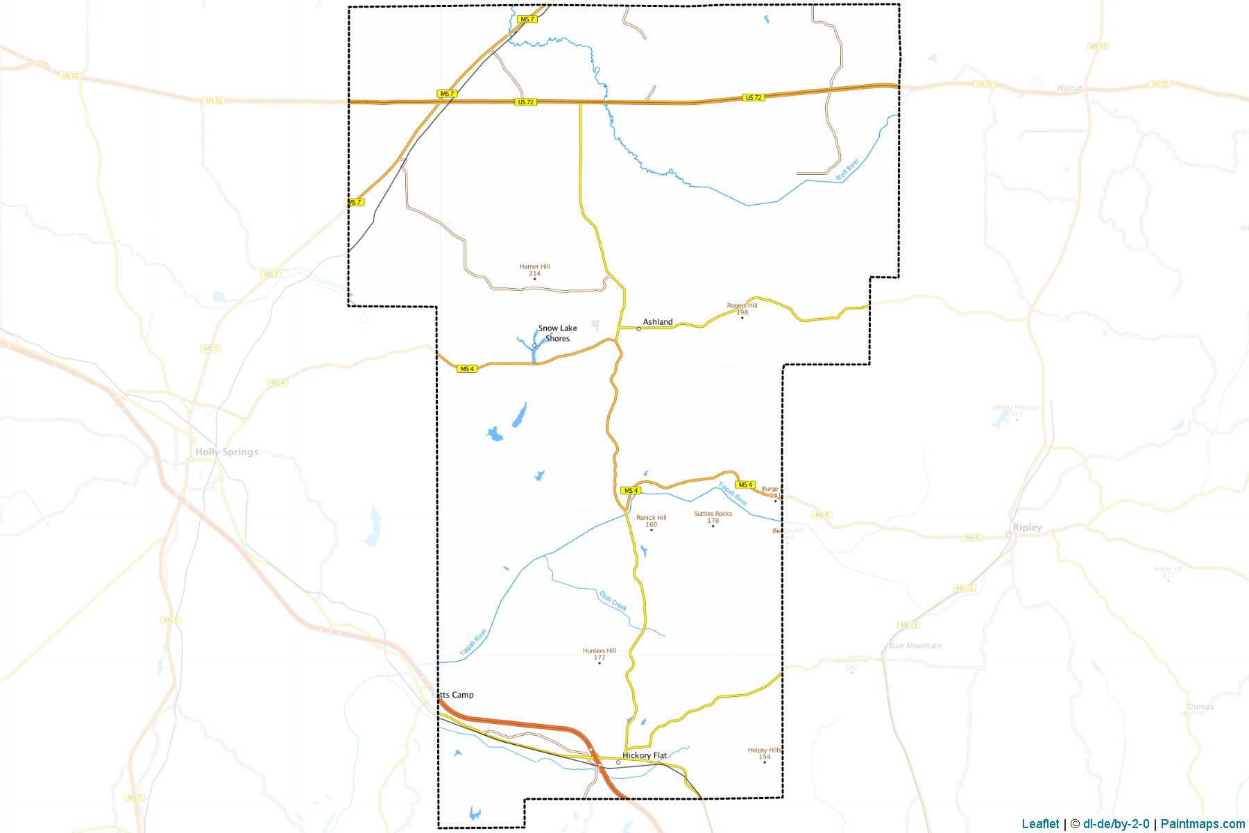 Benton (Mississippi) Map Cropping Samples-1