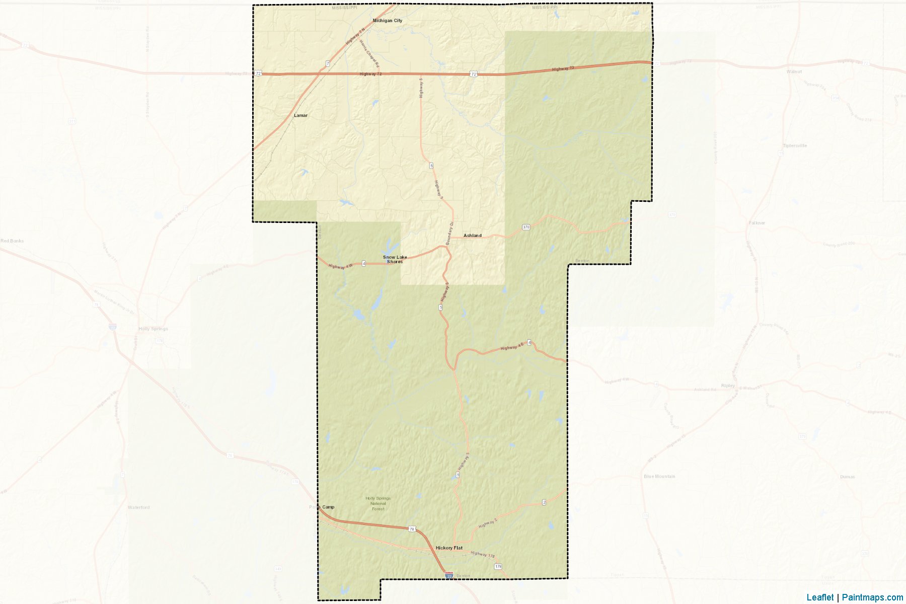 Benton (Mississippi) Map Cropping Samples-2