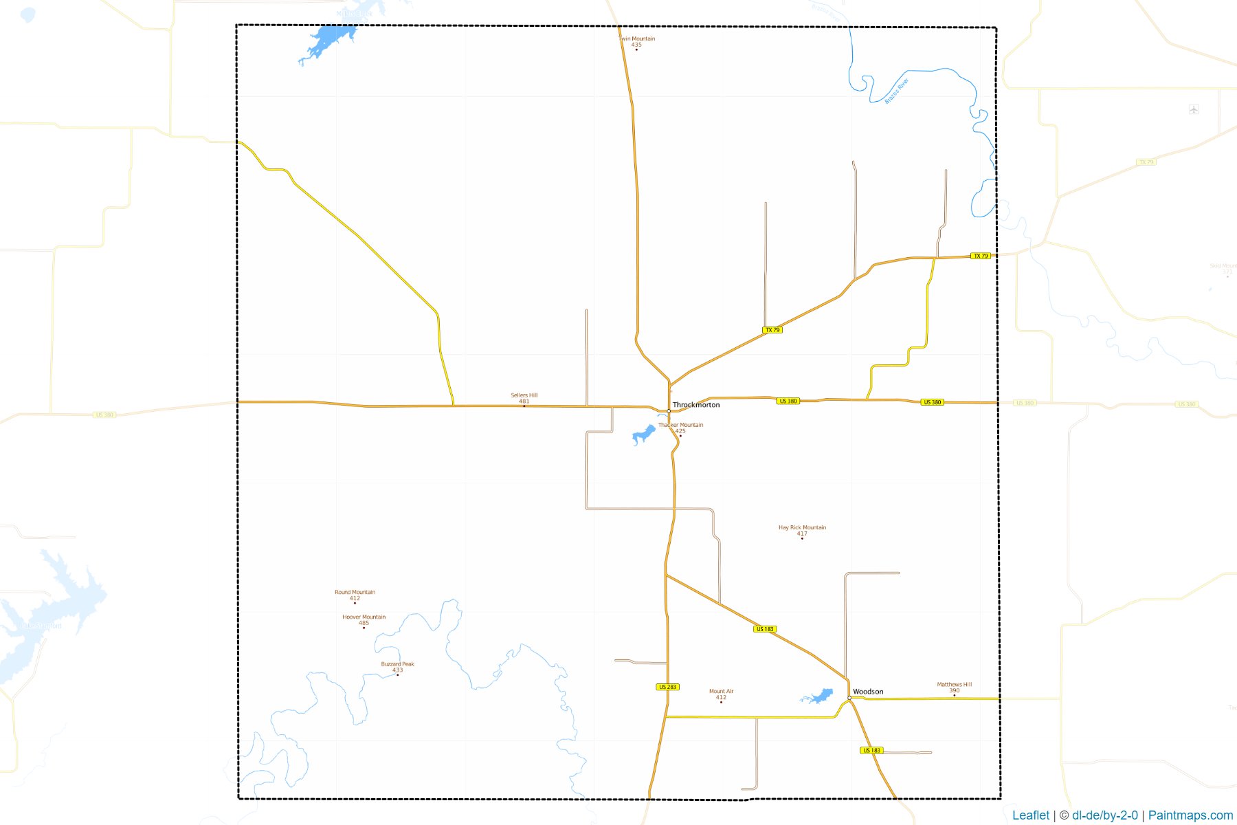 Throckmorton (Texas) Map Cropping Samples-1