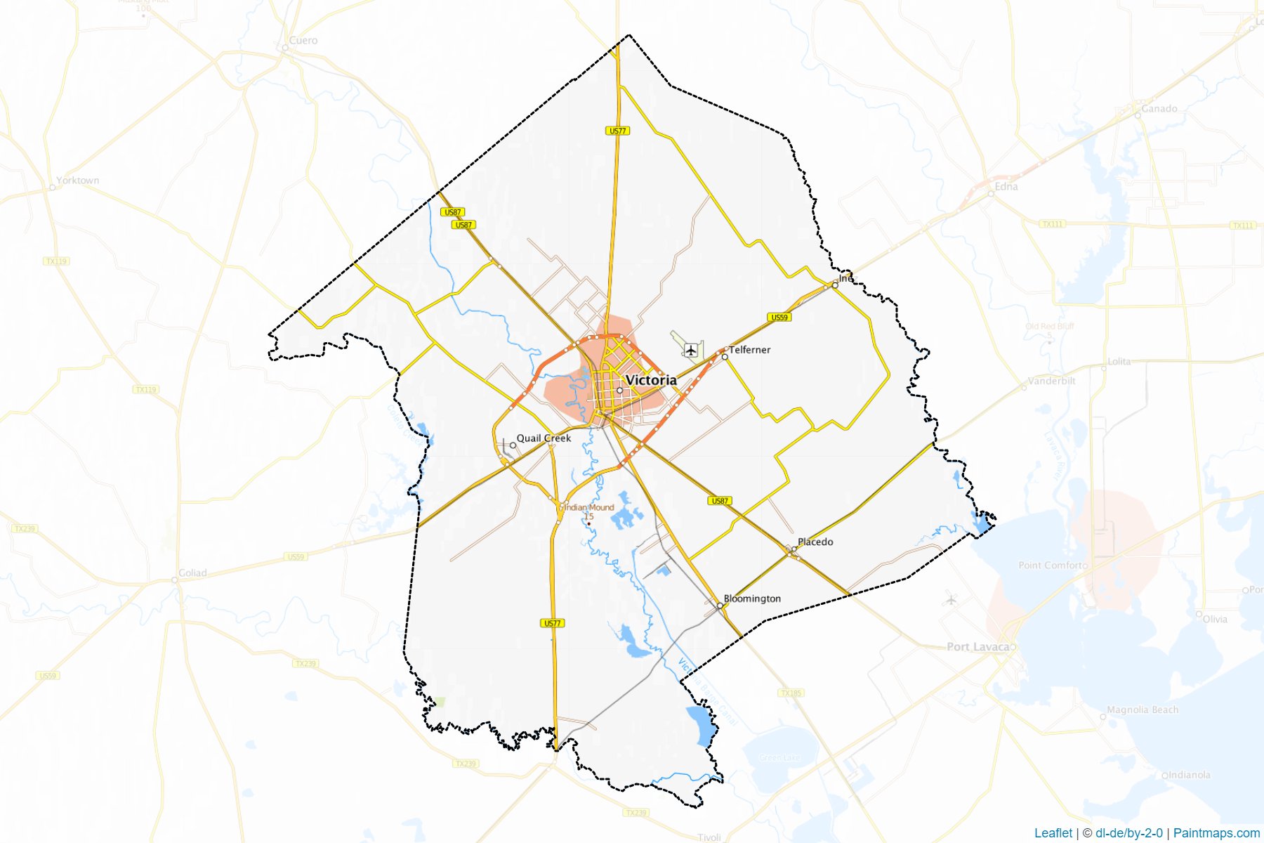 Victoria (Texas) Map Cropping Samples-1