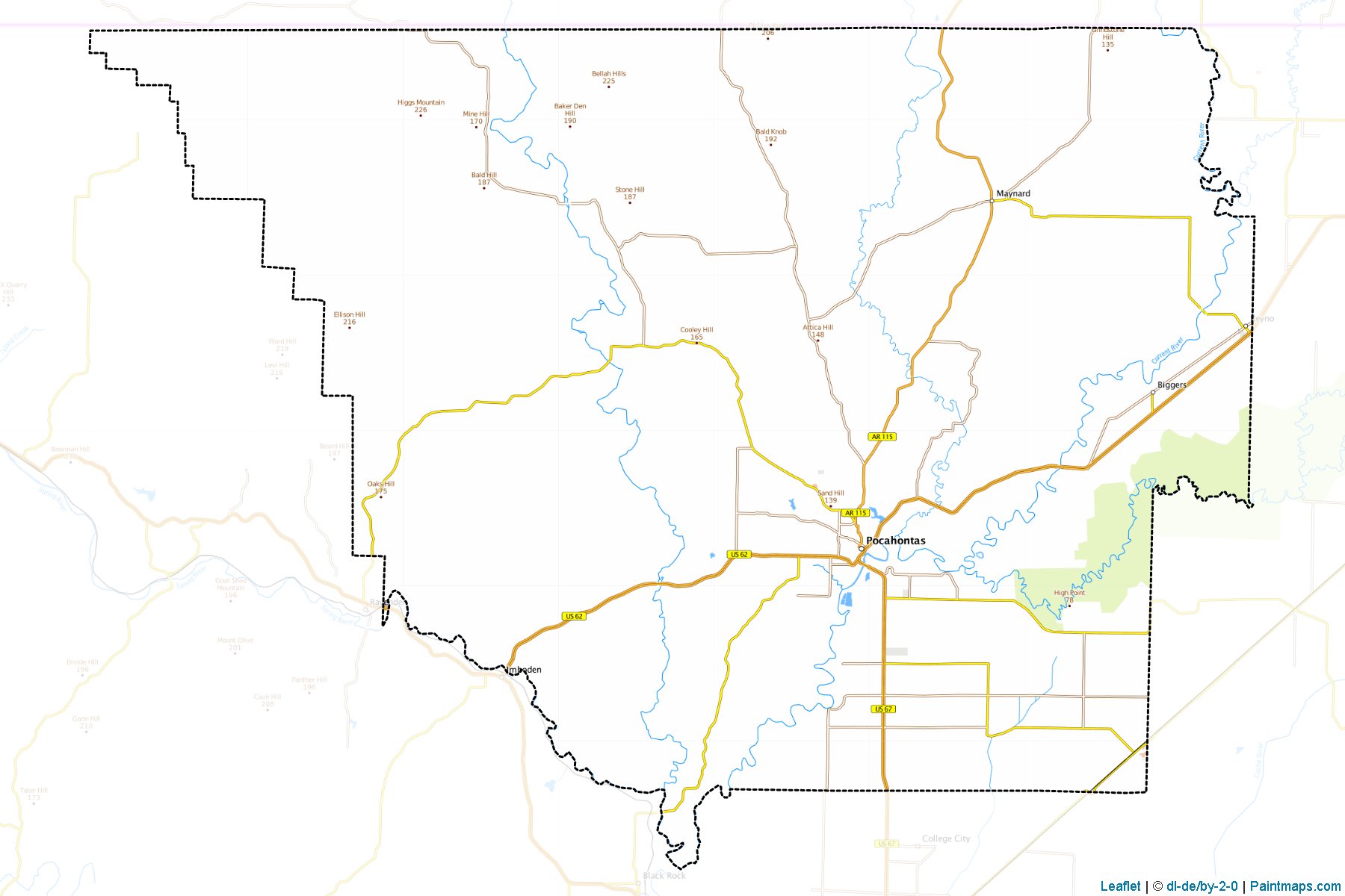 Randolph (Arkansas) Map Cropping Samples-1