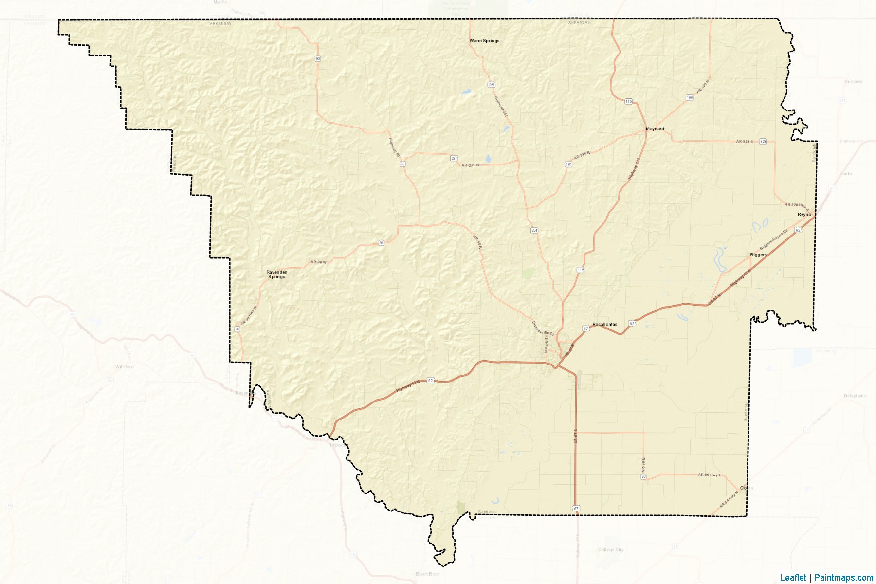 Randolph (Arkansas) Map Cropping Samples-2