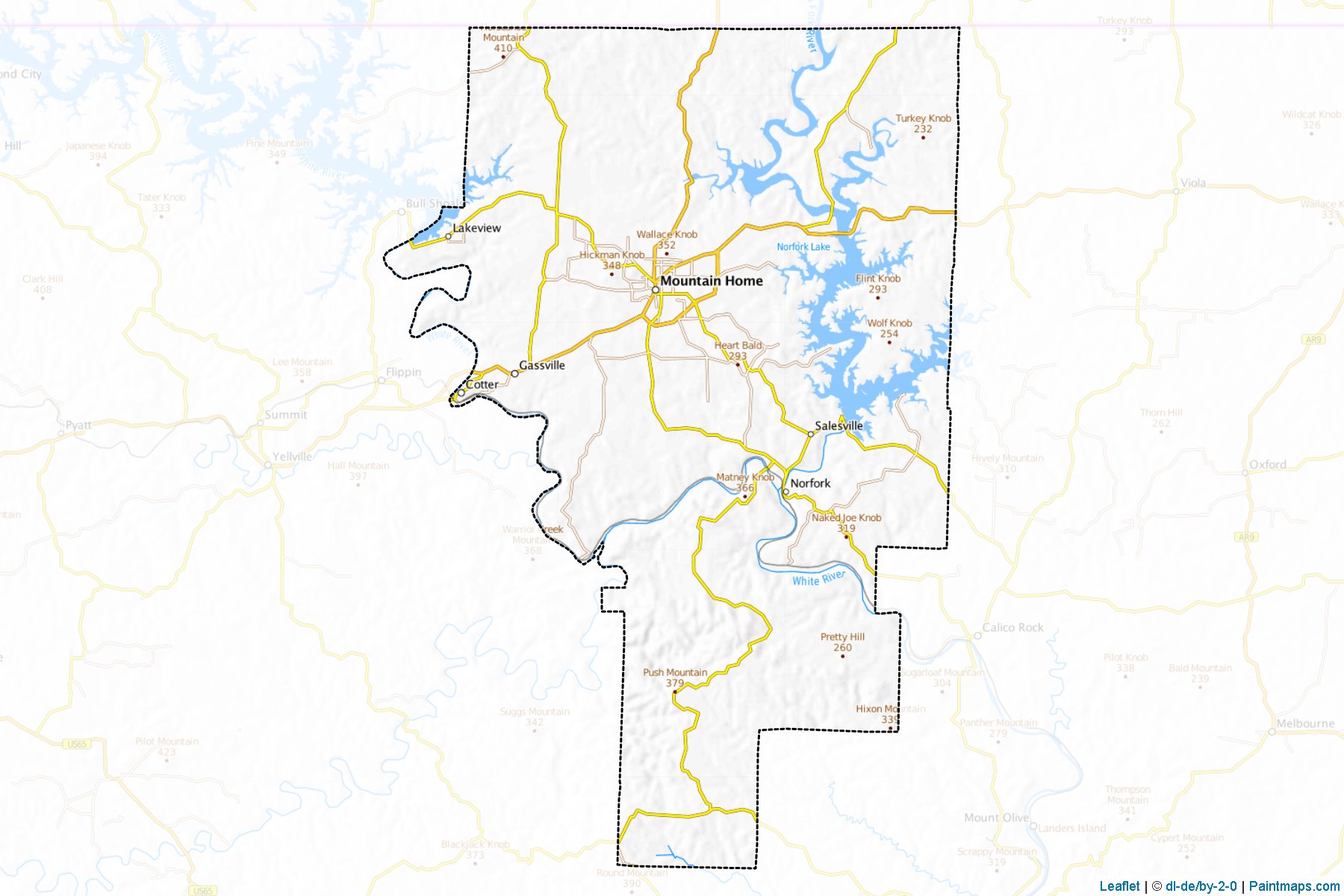 Baxter (Arkansas) Map Cropping Samples-1