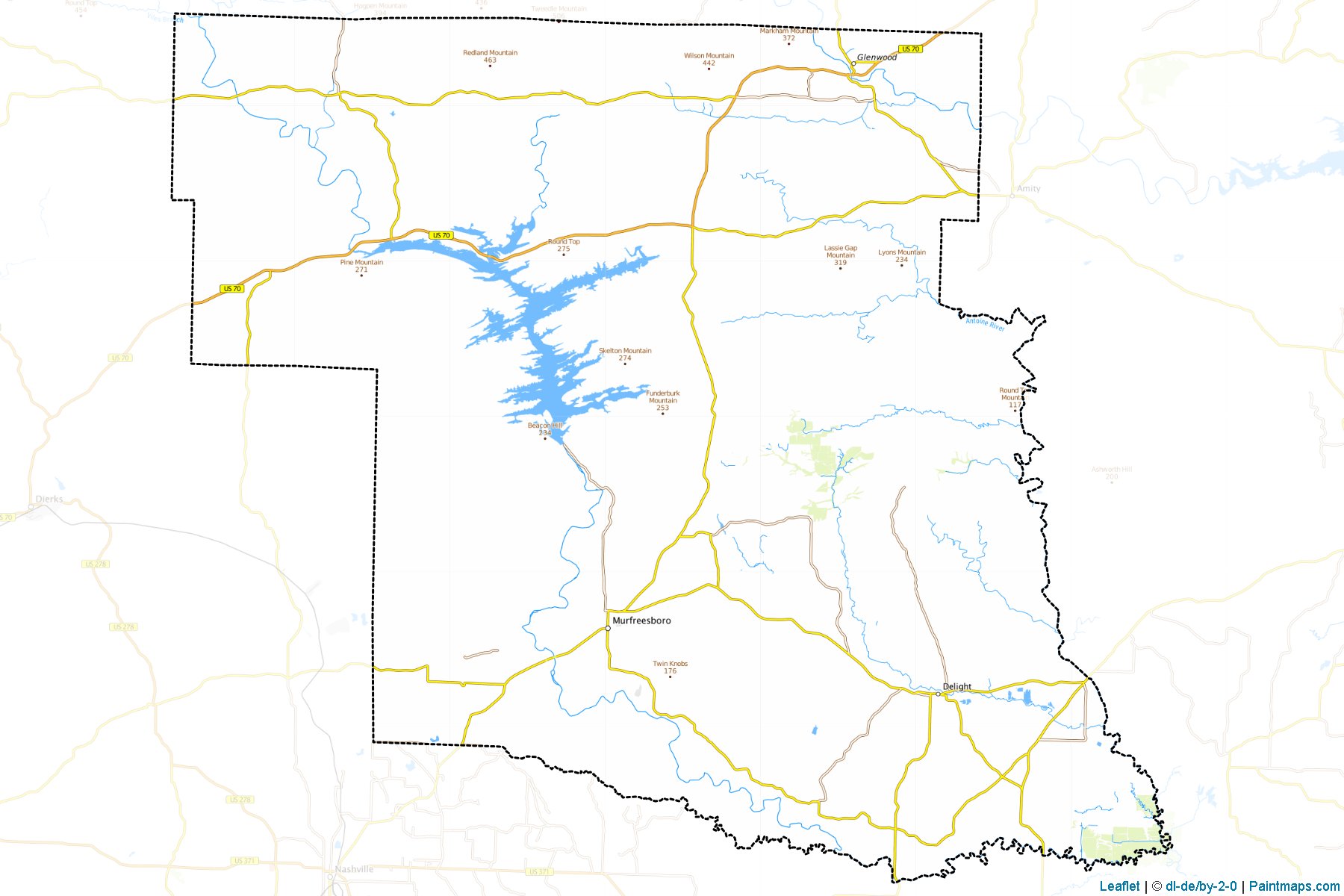 Muestras de recorte de mapas Pike (Arkansas)-1