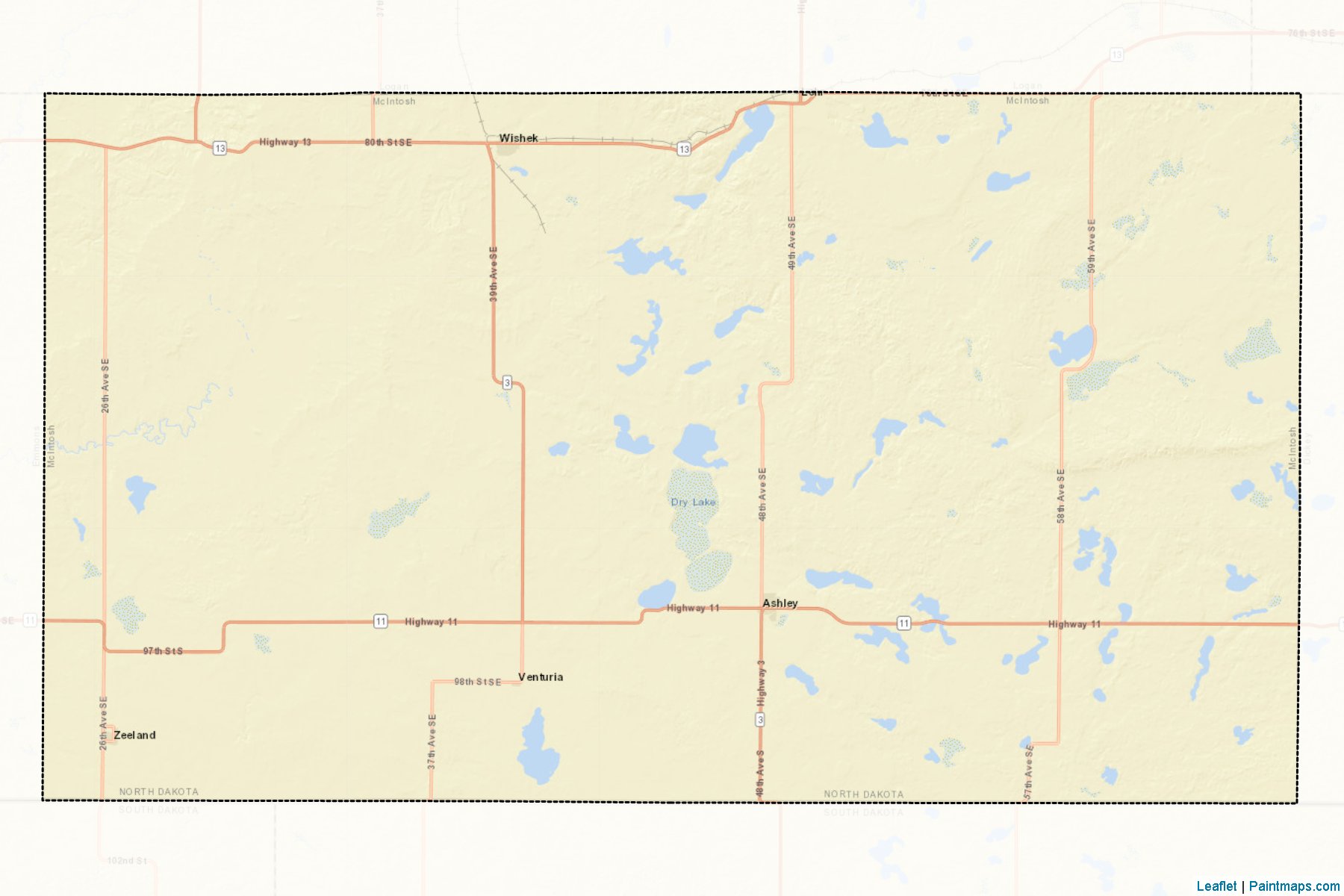 McIntosh (North Dakota) Map Cropping Samples-2