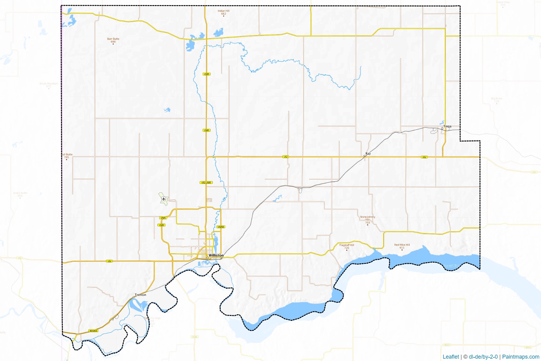 Williams (North Dakota) Map Cropping Samples-1