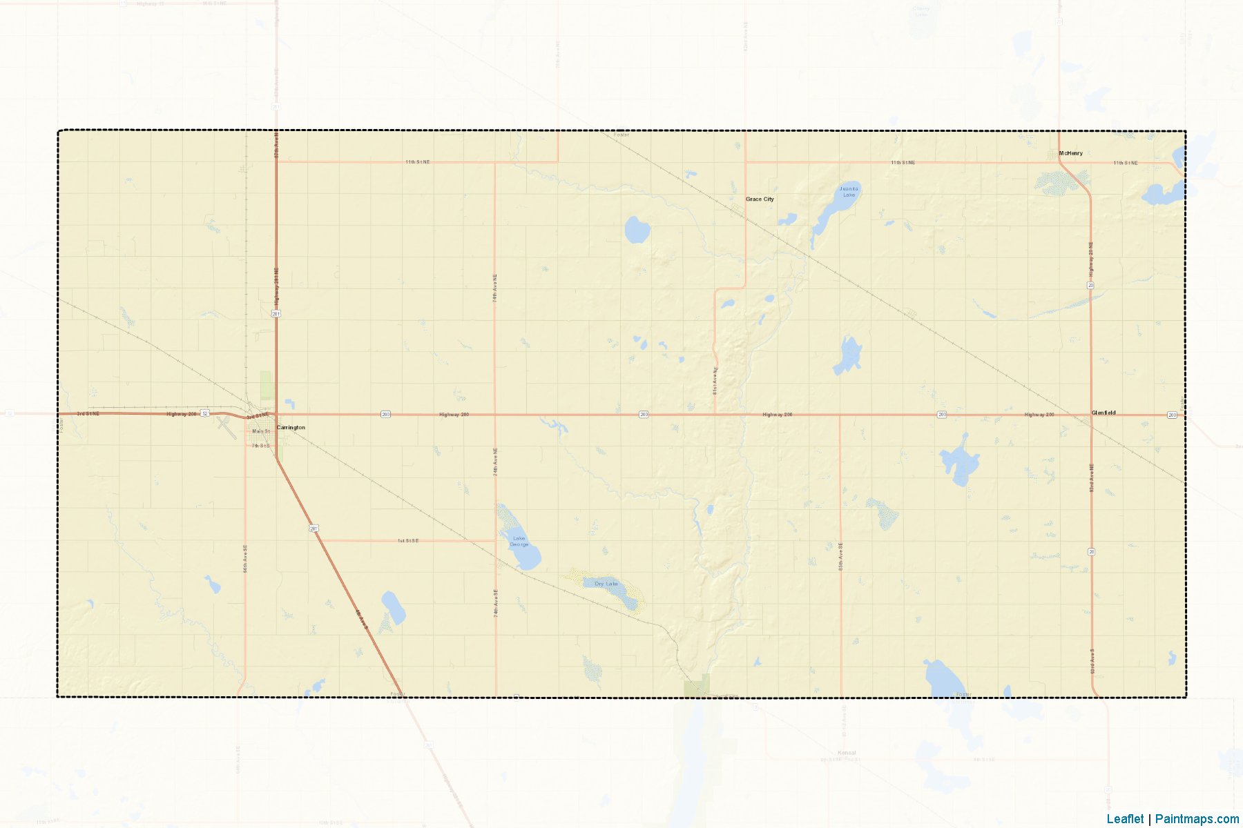 Foster (North Dakota) Map Cropping Samples-2