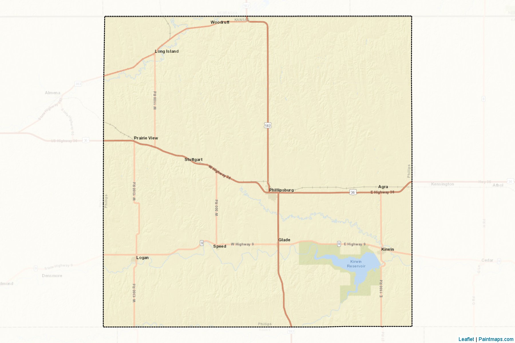 Phillips (Kansas) Map Cropping Samples-2