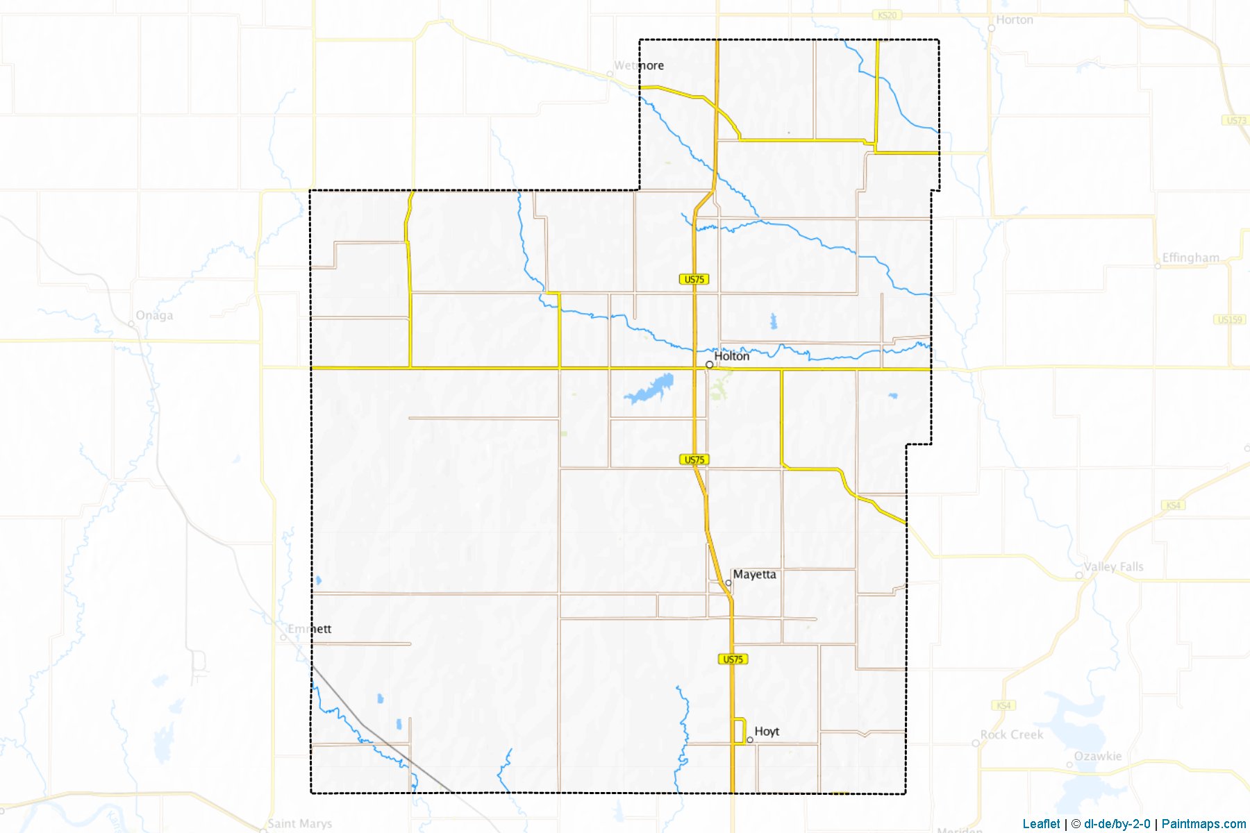 Muestras de recorte de mapas Jackson (Kansas)-1