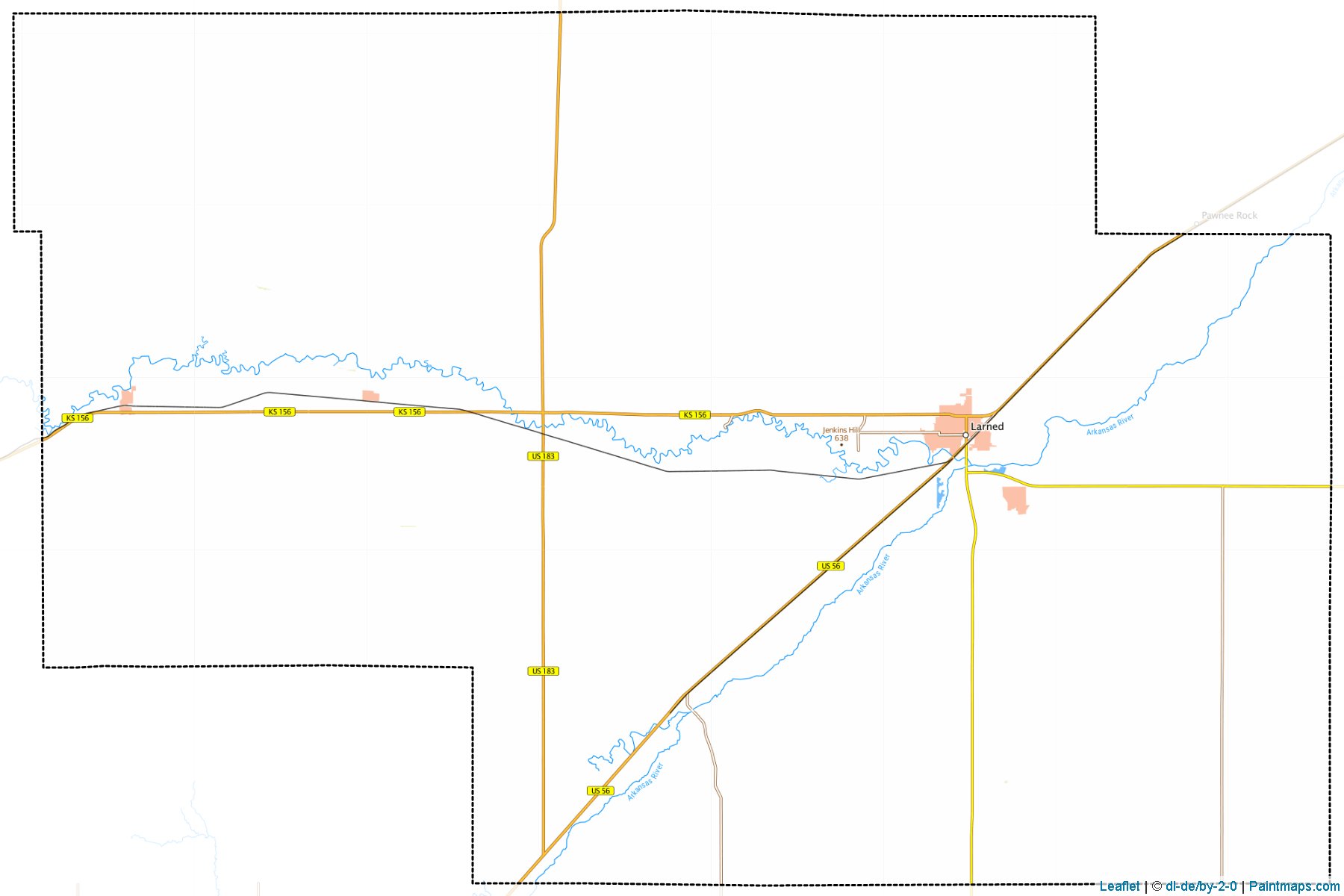 Muestras de recorte de mapas Pawnee (Kansas)-1