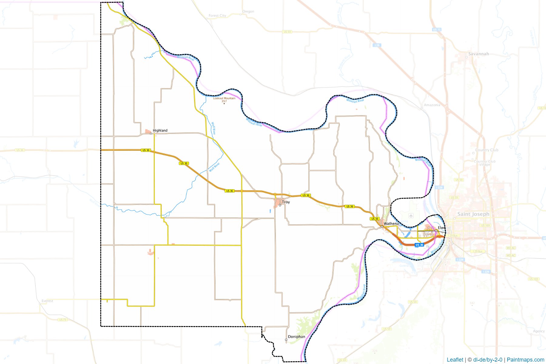 Doniphan (Kansas) Map Cropping Samples-1