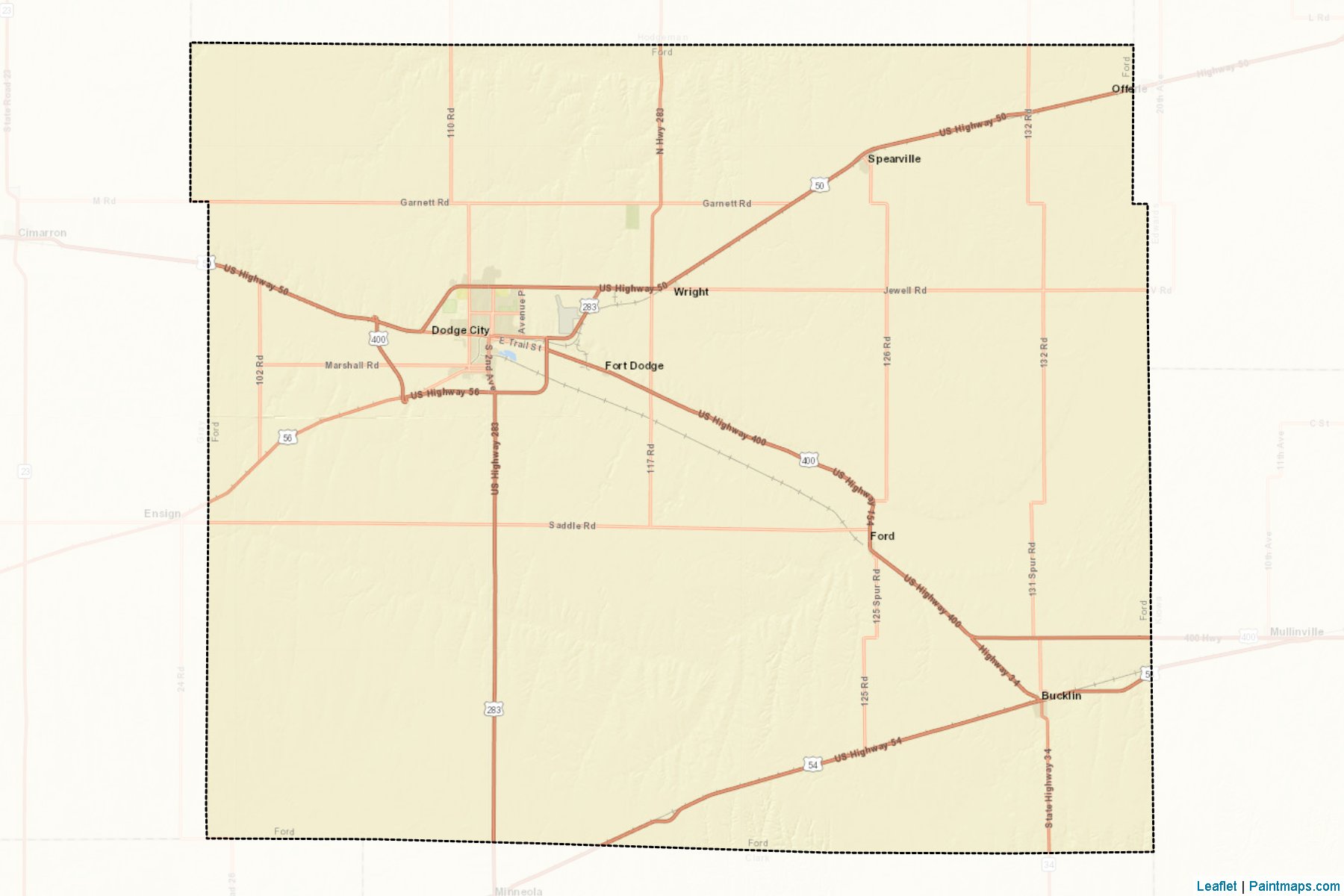 Muestras de recorte de mapas Ford (Kansas)-2