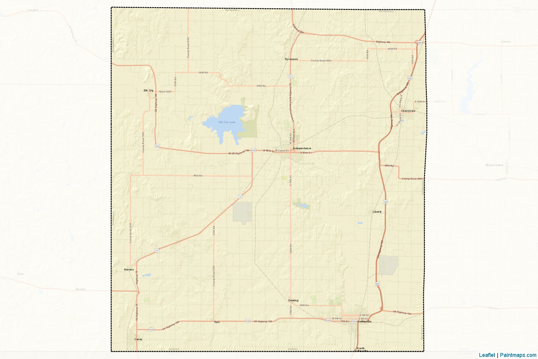 Montgomery (Kansas) Map Cropping Samples-2