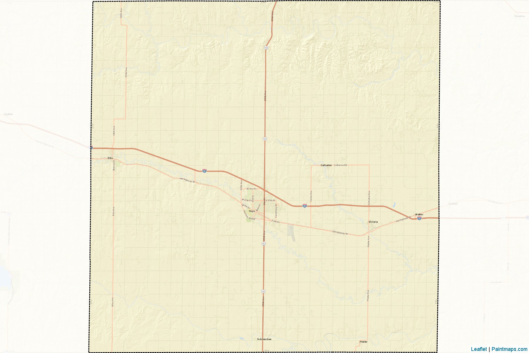 Ellis (Kansas) Map Cropping Samples-2