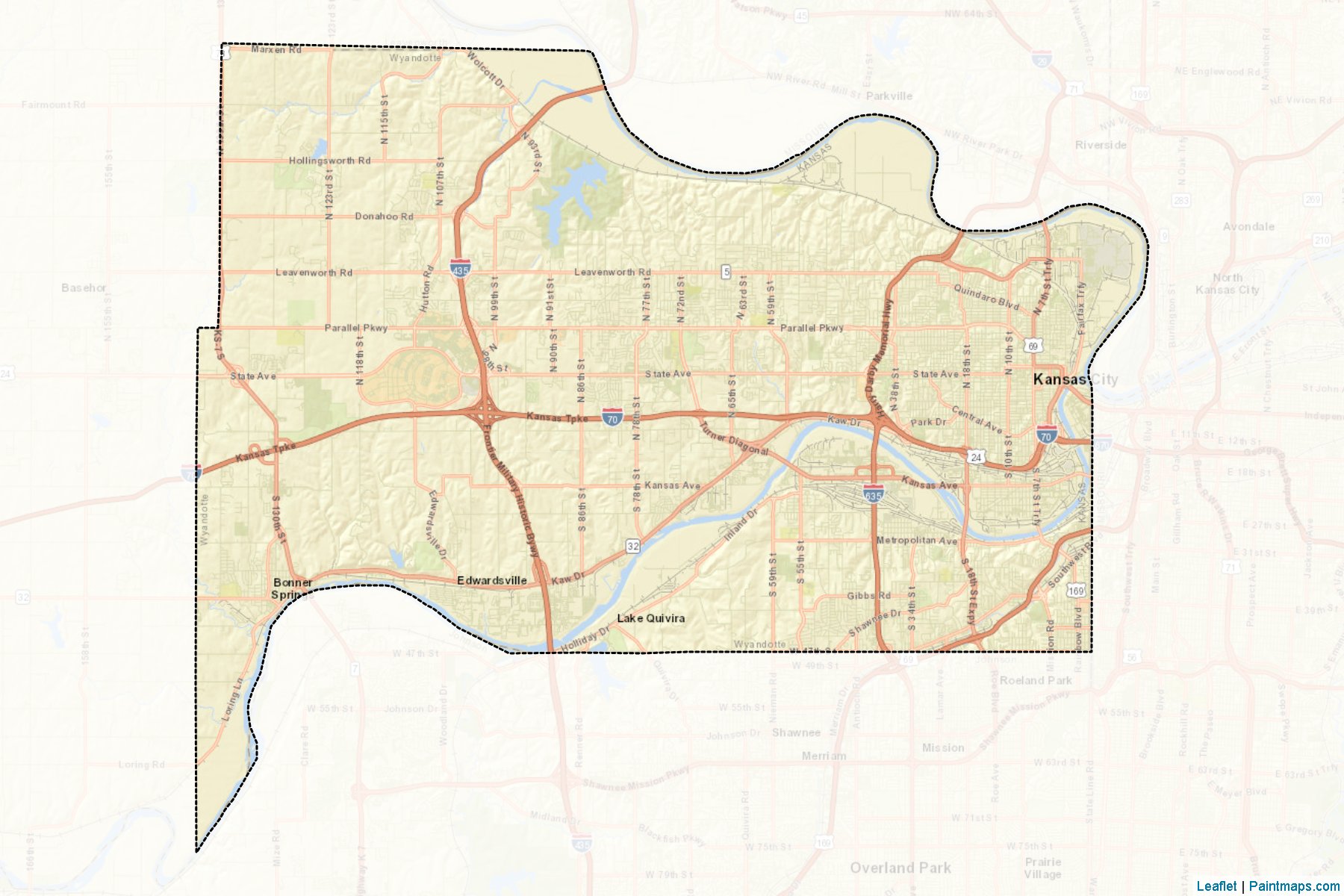 Wyandotte (Kansas) Map Cropping Samples-2