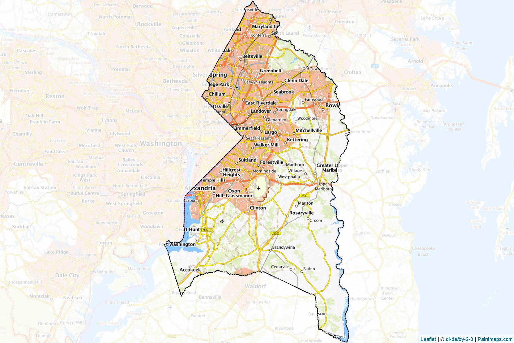 Prince George's (Maryland) Map Cropping Samples-1