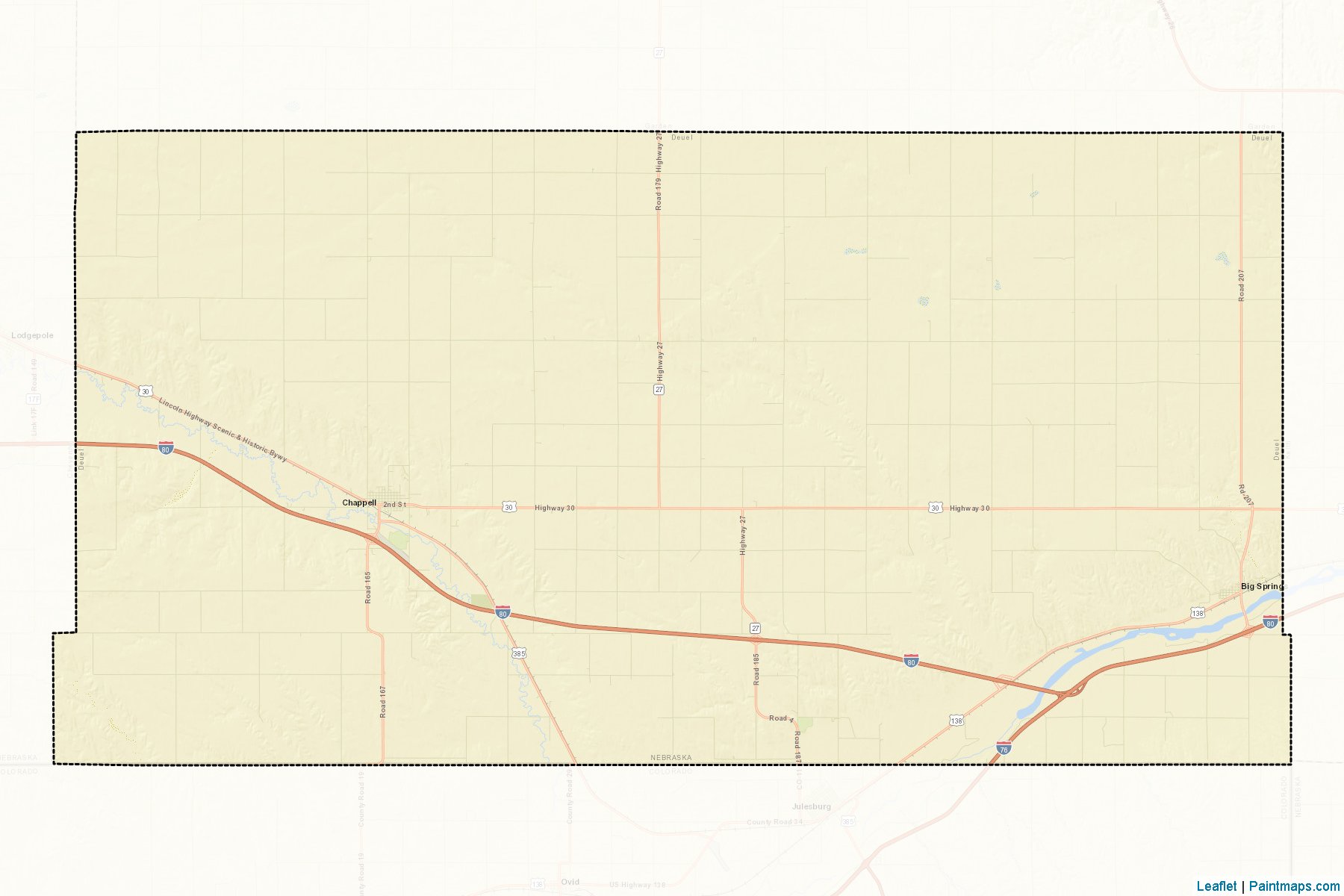 Muestras de recorte de mapas Deuel (Nebraska)-2