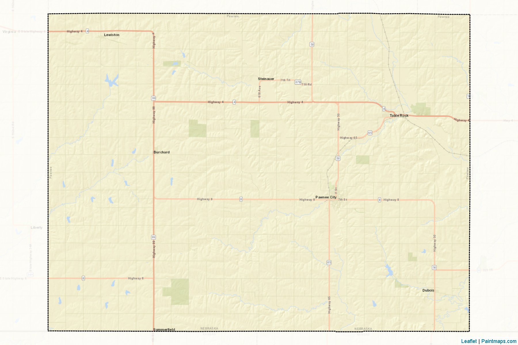 Pawnee (Nebraska) Map Cropping Samples-2