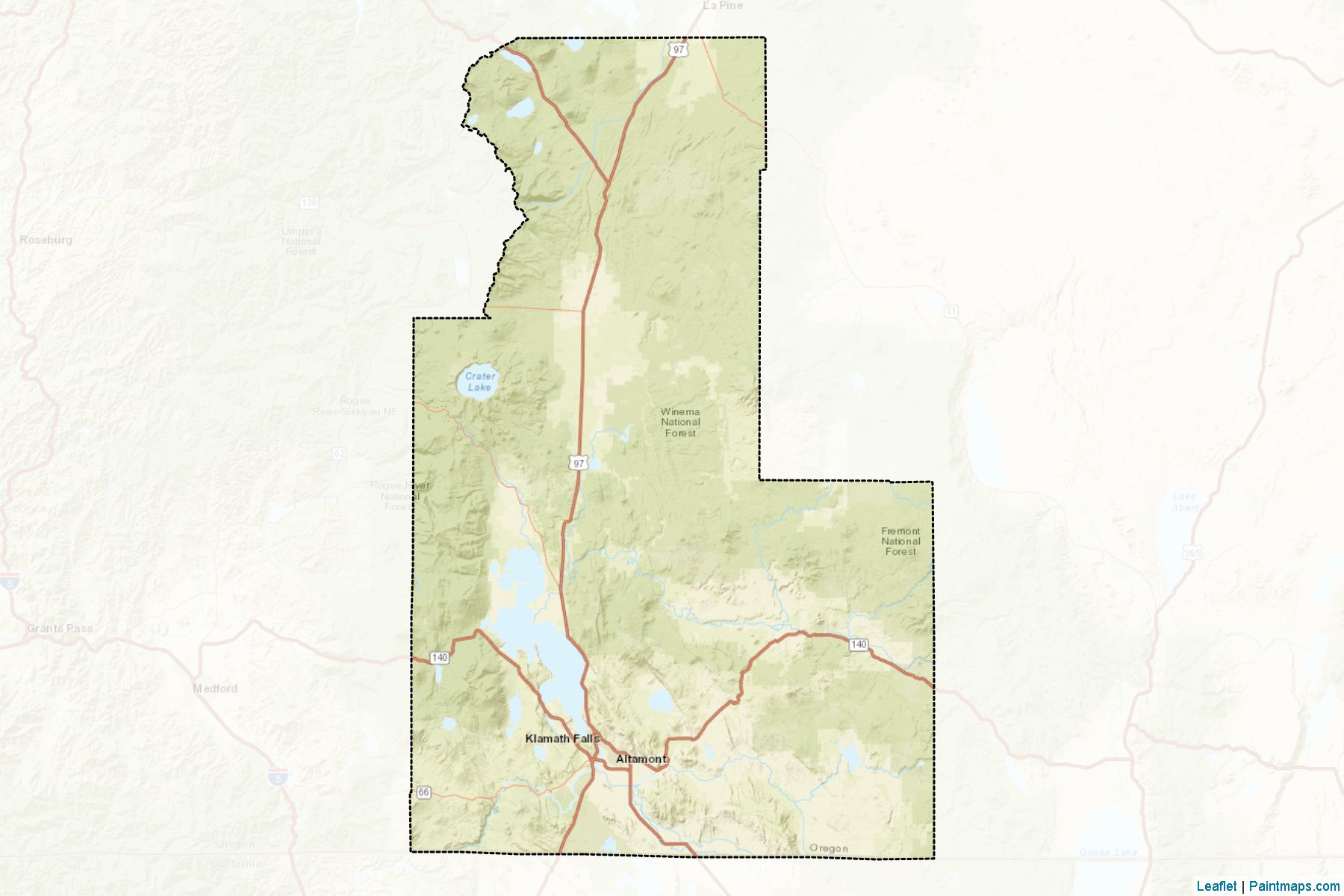 Klamath (Oregon) Map Cropping Samples-2