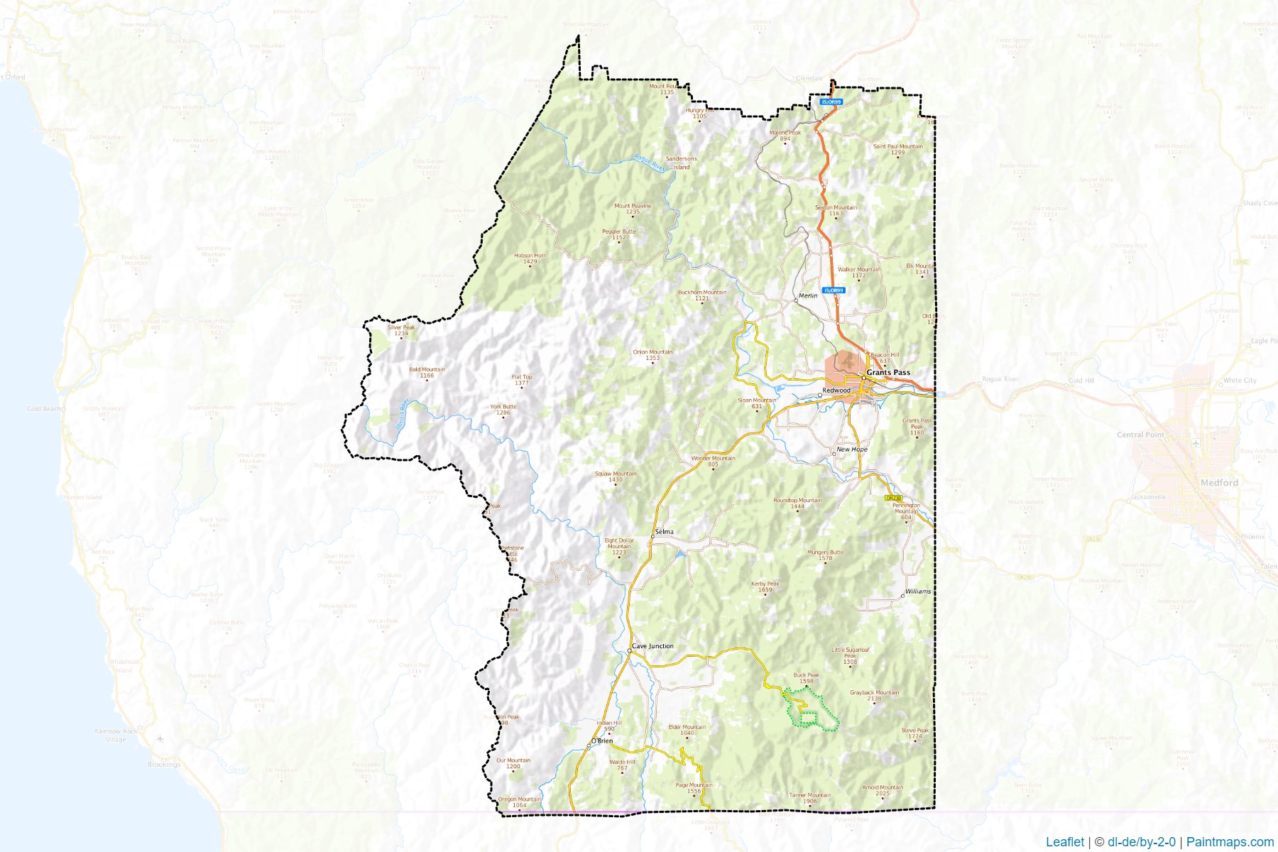 Josephine (Oregon) Map Cropping Samples-1