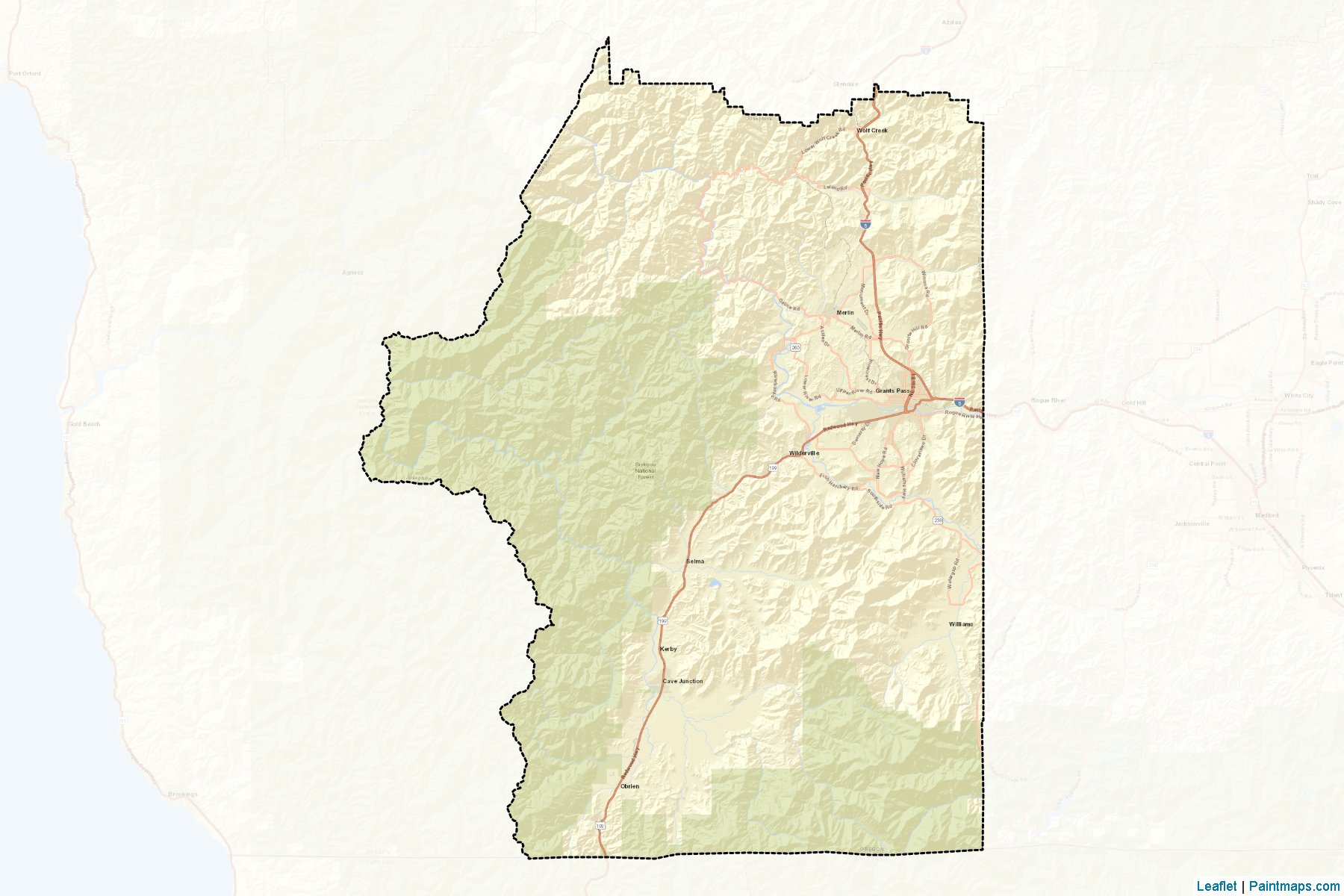 Josephine (Oregon) Map Cropping Samples-2