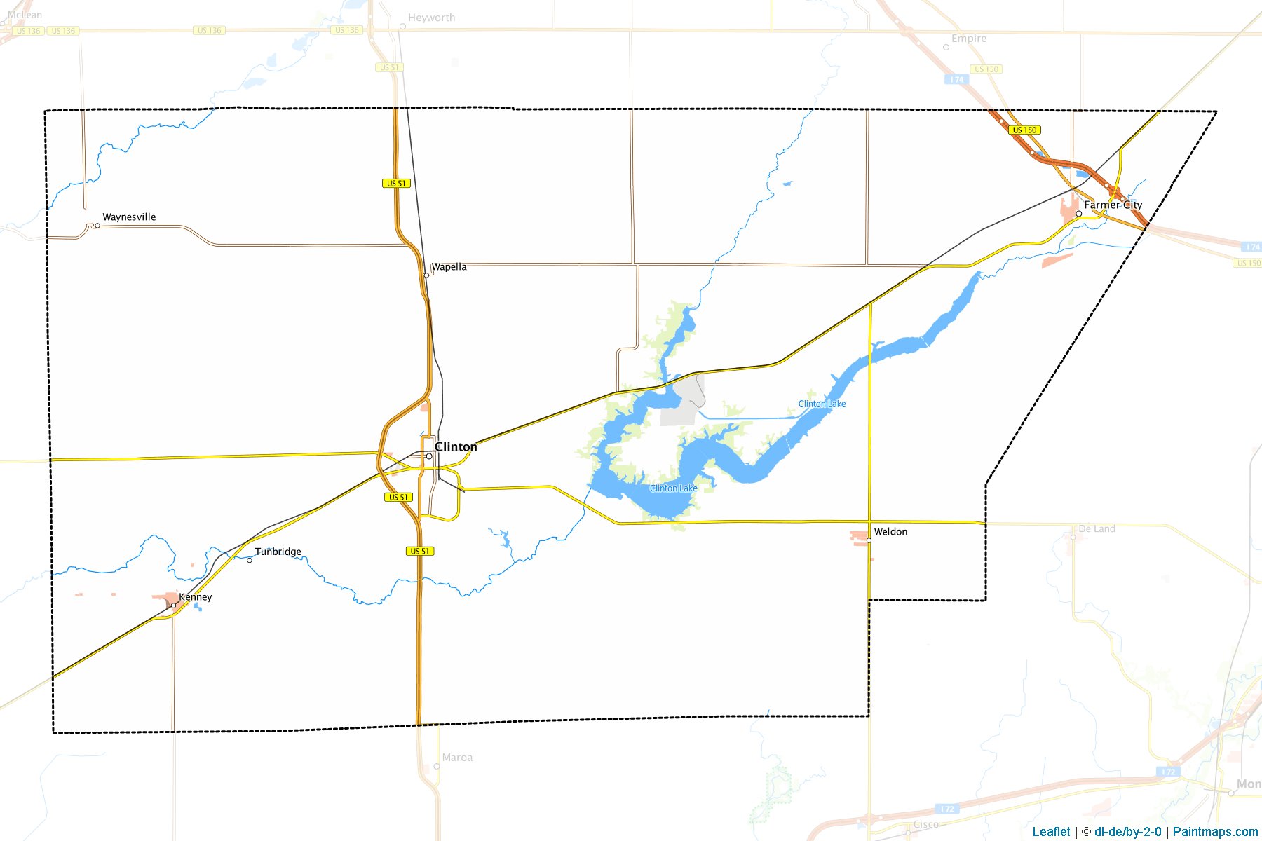 De Witt (Illinois) Map Cropping Samples-1