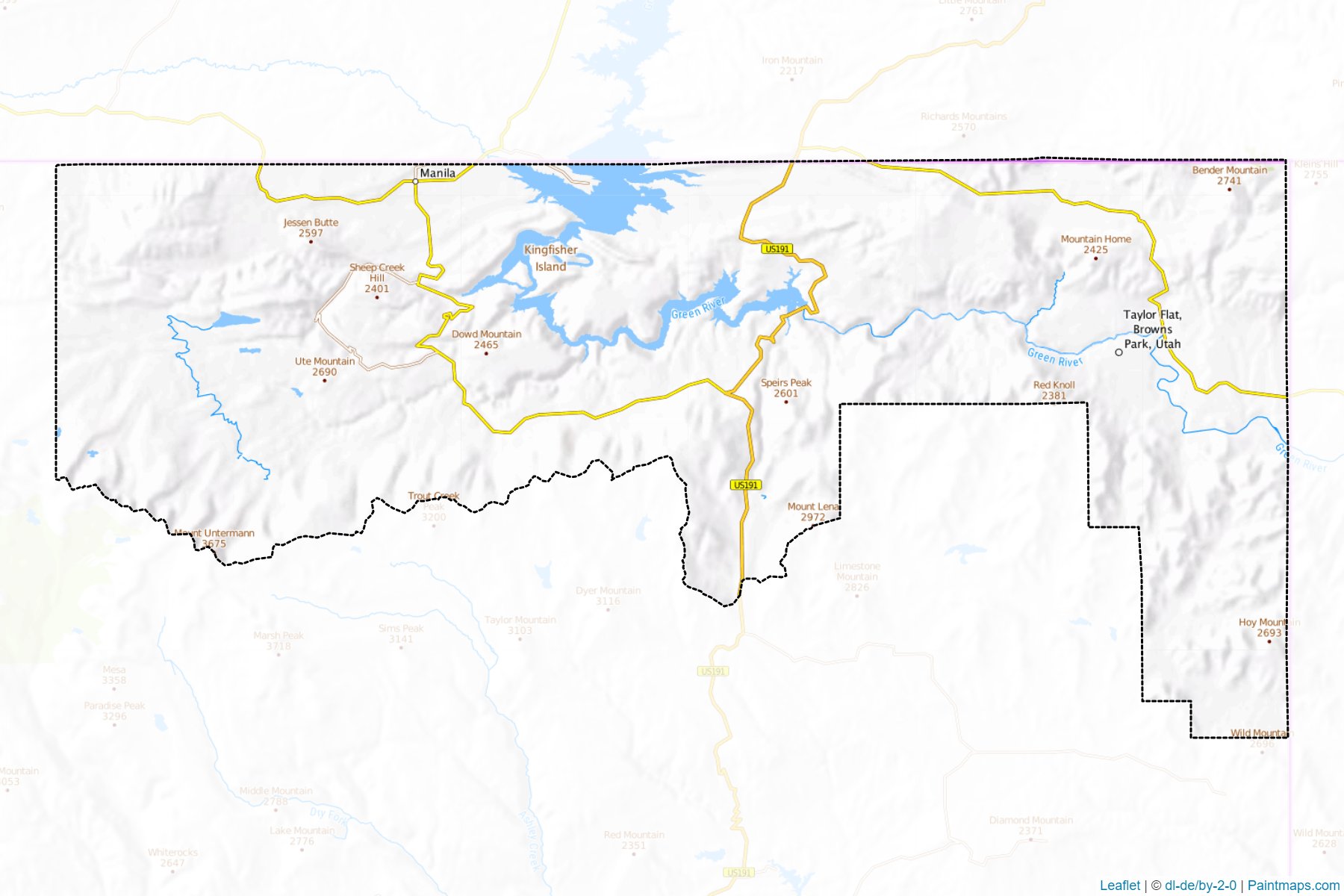 Daggett (Utah) Map Cropping Samples-1