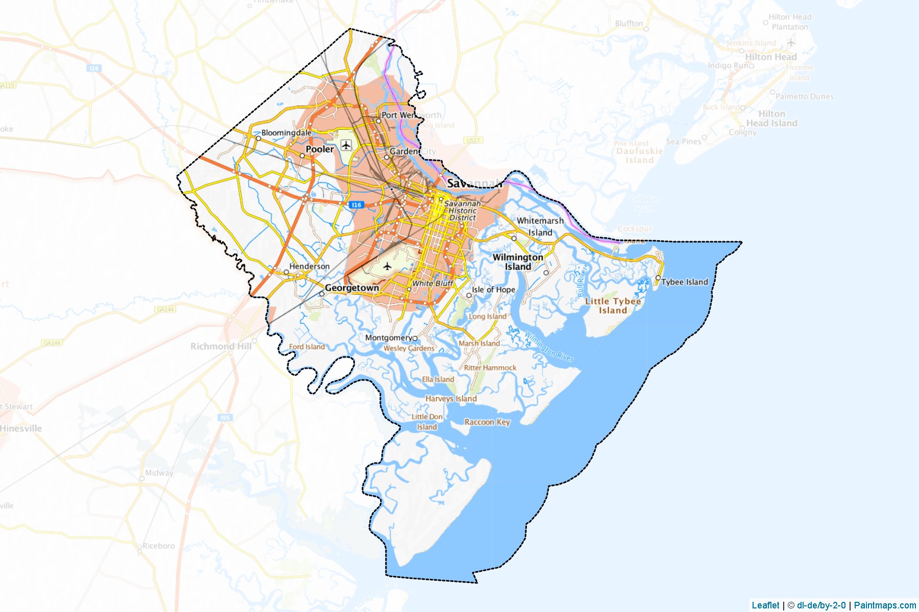 Chatham (Georgia) Map Cropping Samples-1