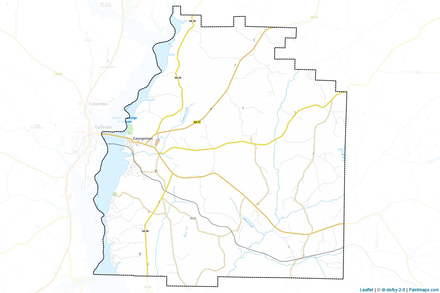 Quitman (Georgia) Map Cropping Samples-1