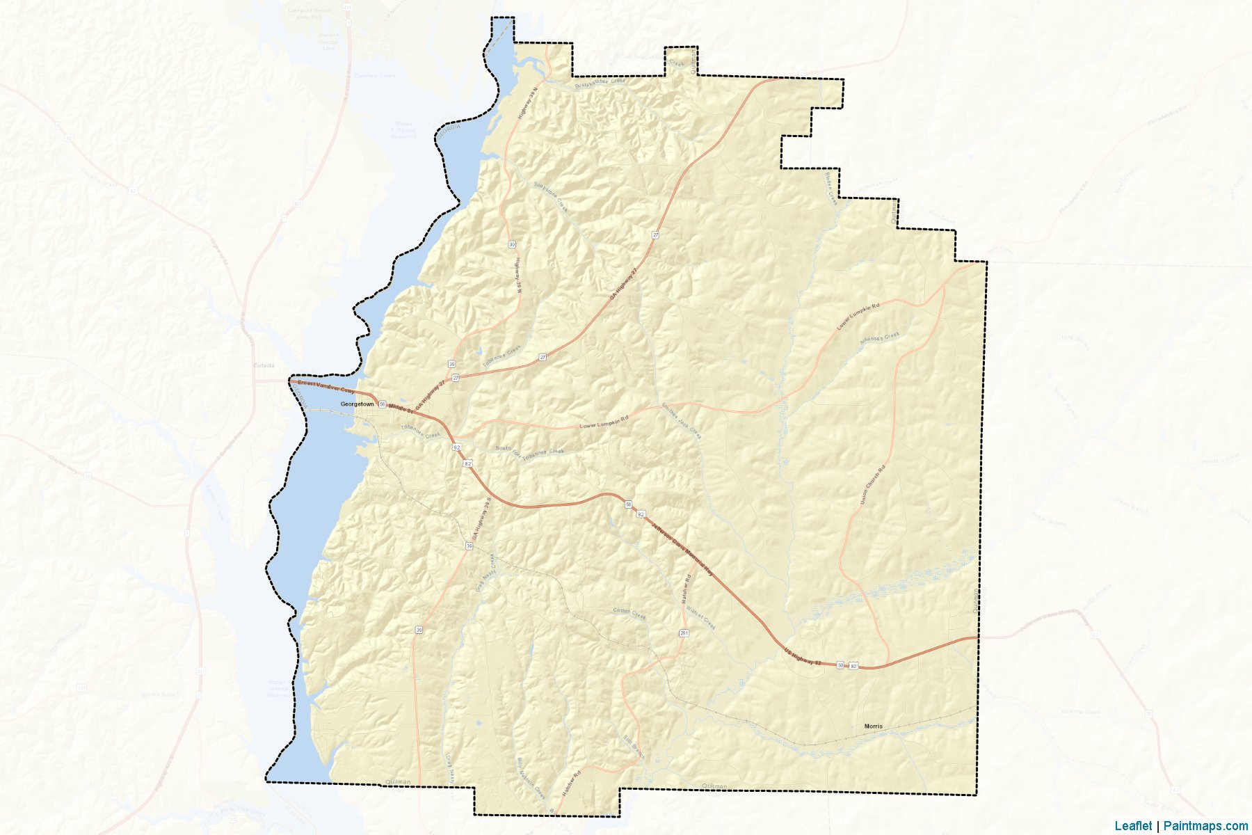 Quitman (Georgia) Map Cropping Samples-2