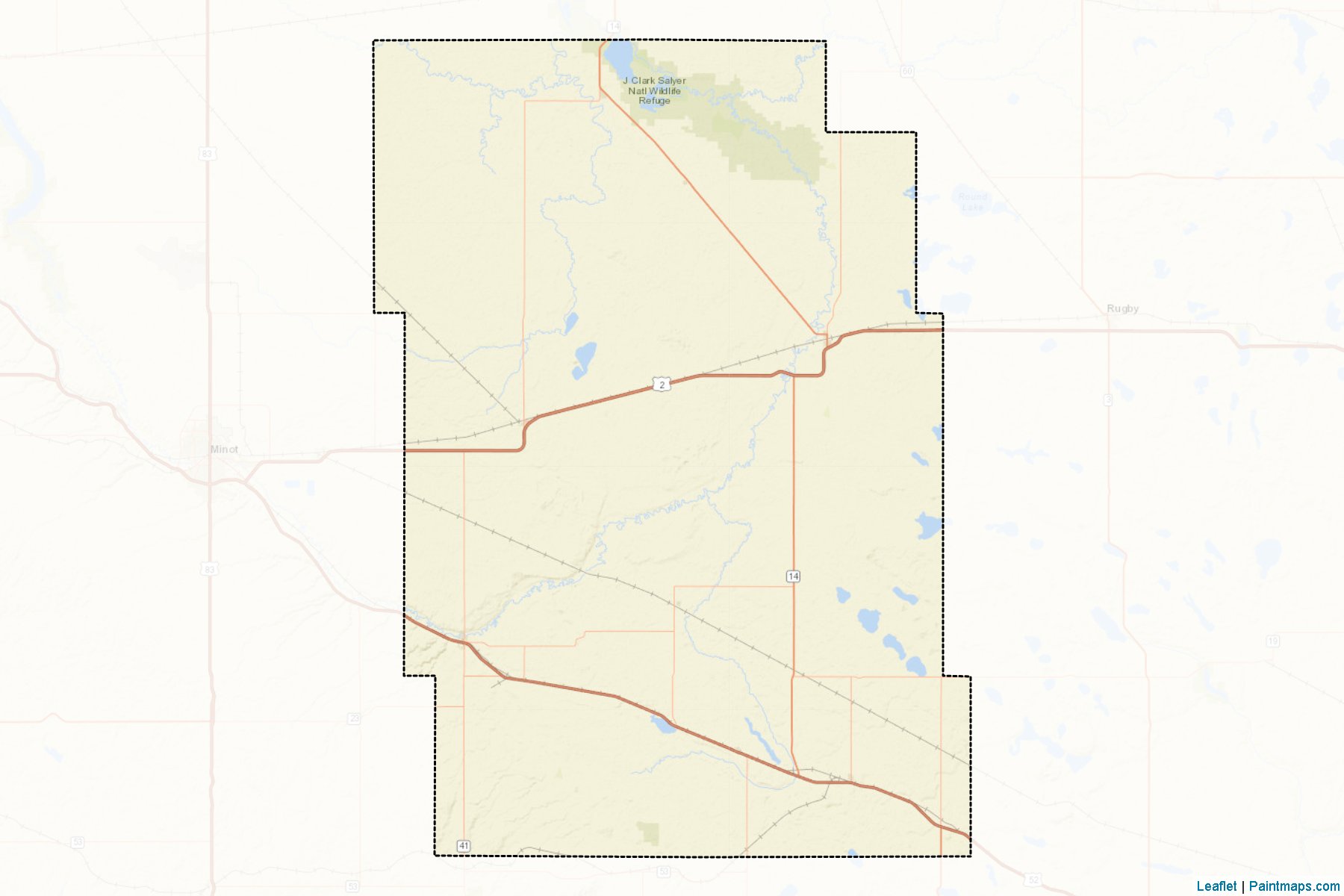 Muestras de recorte de mapas McHenry (North Dakota)-2