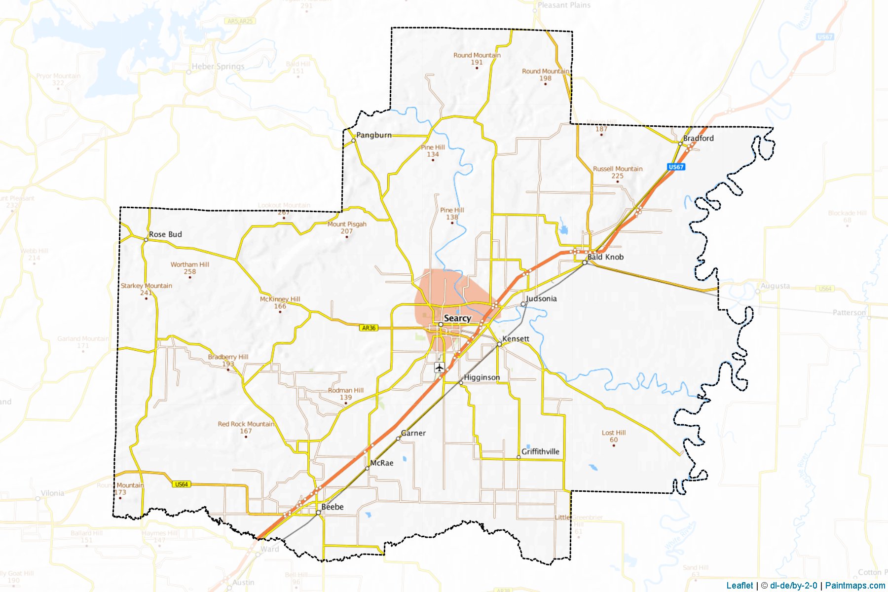 White (Arkansas) Map Cropping Samples-1