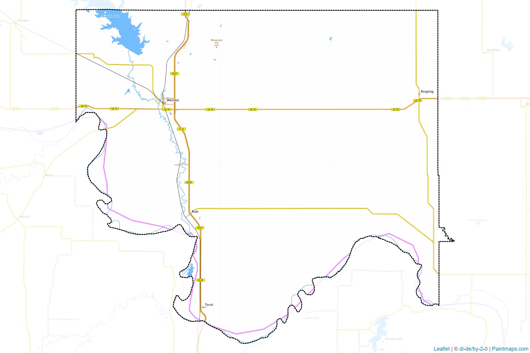 Jefferson (Oklahoma) Map Cropping Samples-1