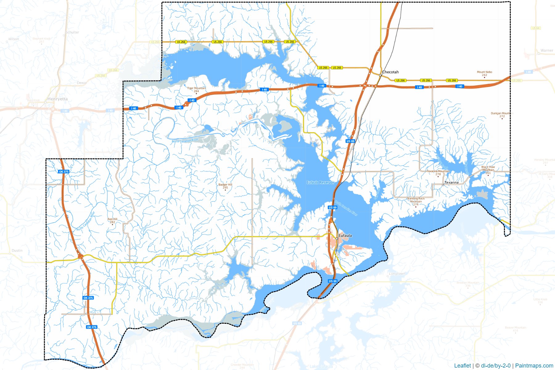 McIntosh (Oklahoma) Map Cropping Samples-1