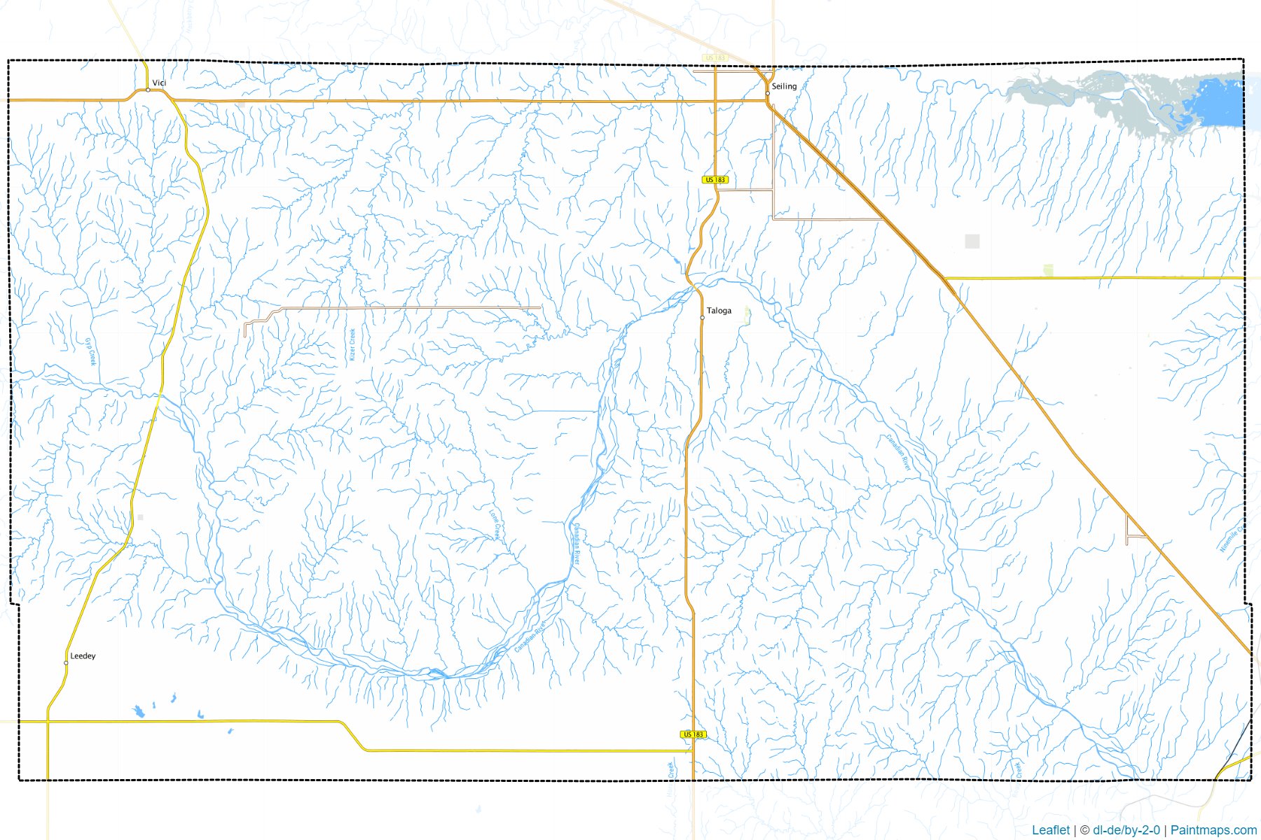 Dewey (Oklahoma) Map Cropping Samples-1