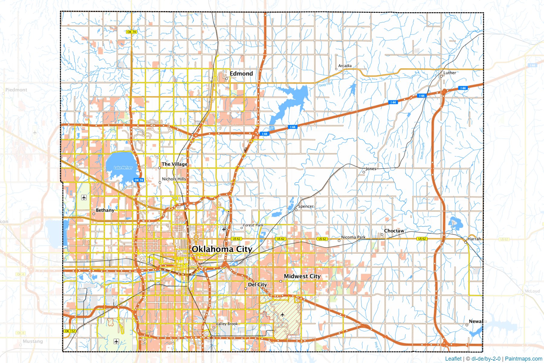 Oklahoma (Oklahoma) Map Cropping Samples-1