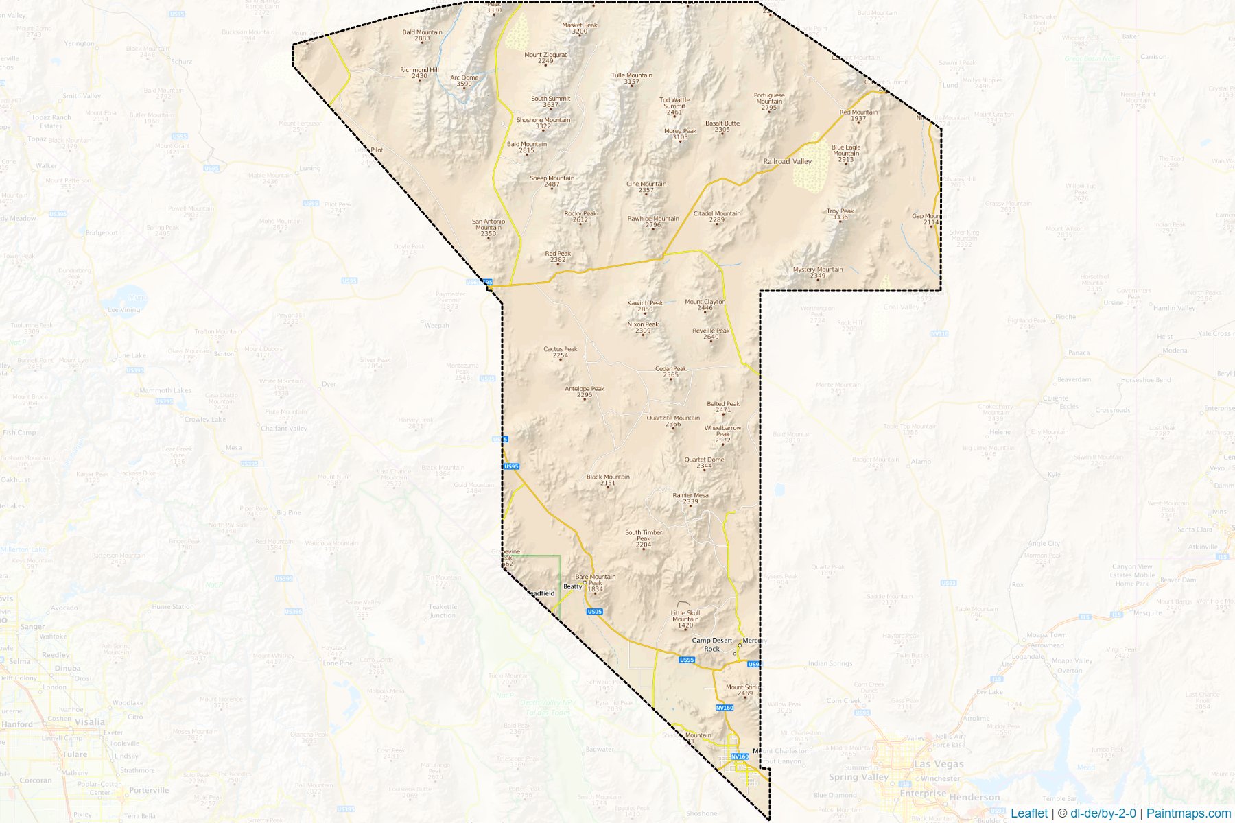 Nye (Nevada) Map Cropping Samples-1