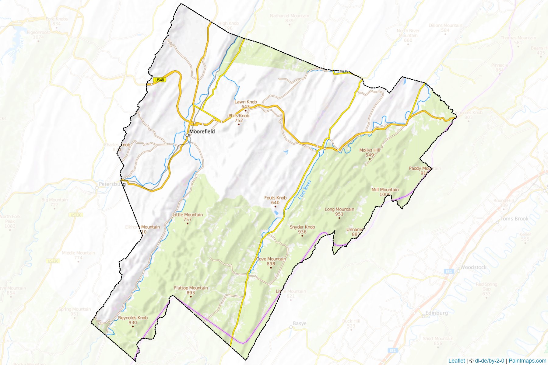 Muestras de recorte de mapas Hardy (West Virginia)-1