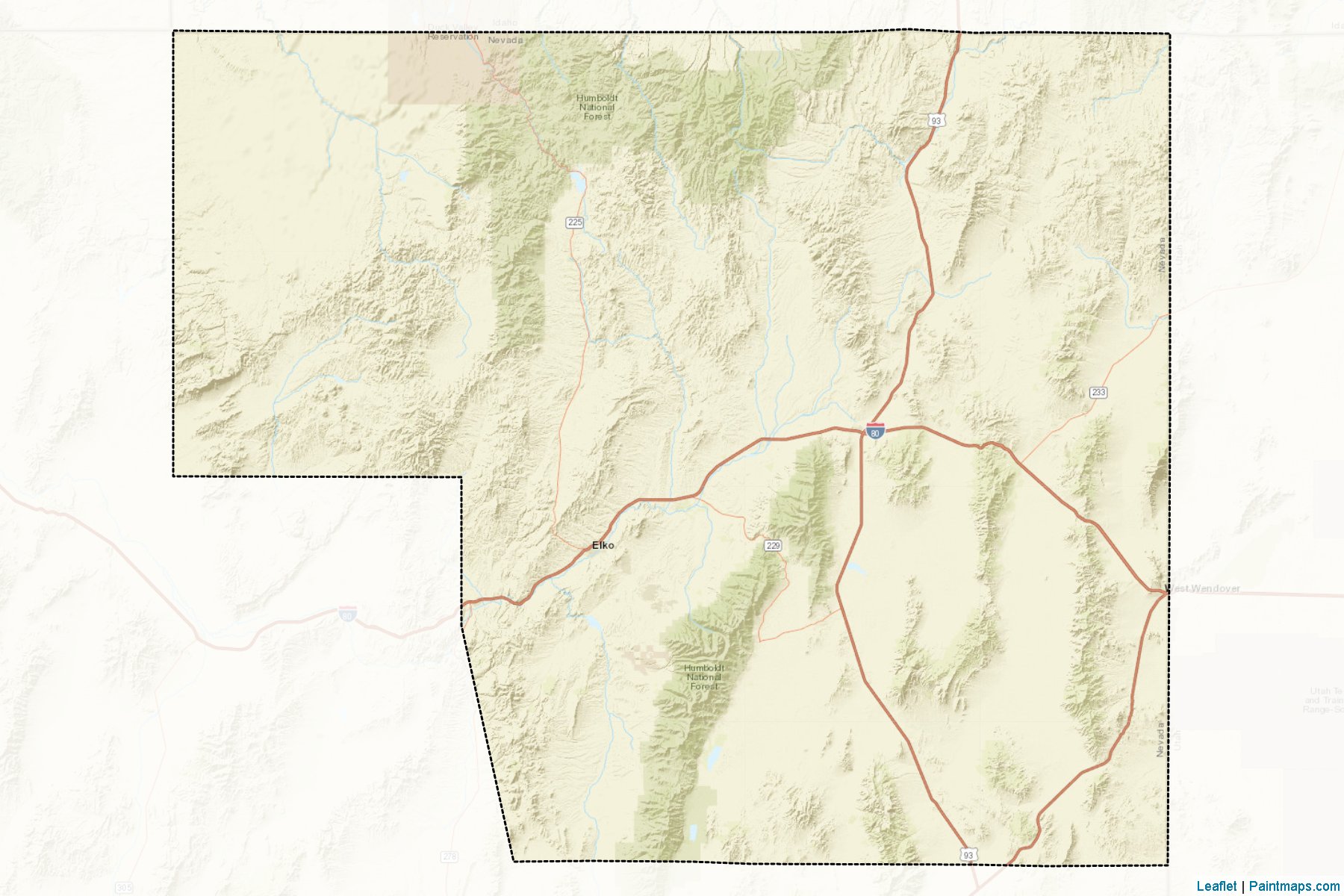 Elko (Nevada) Map Cropping Samples-2