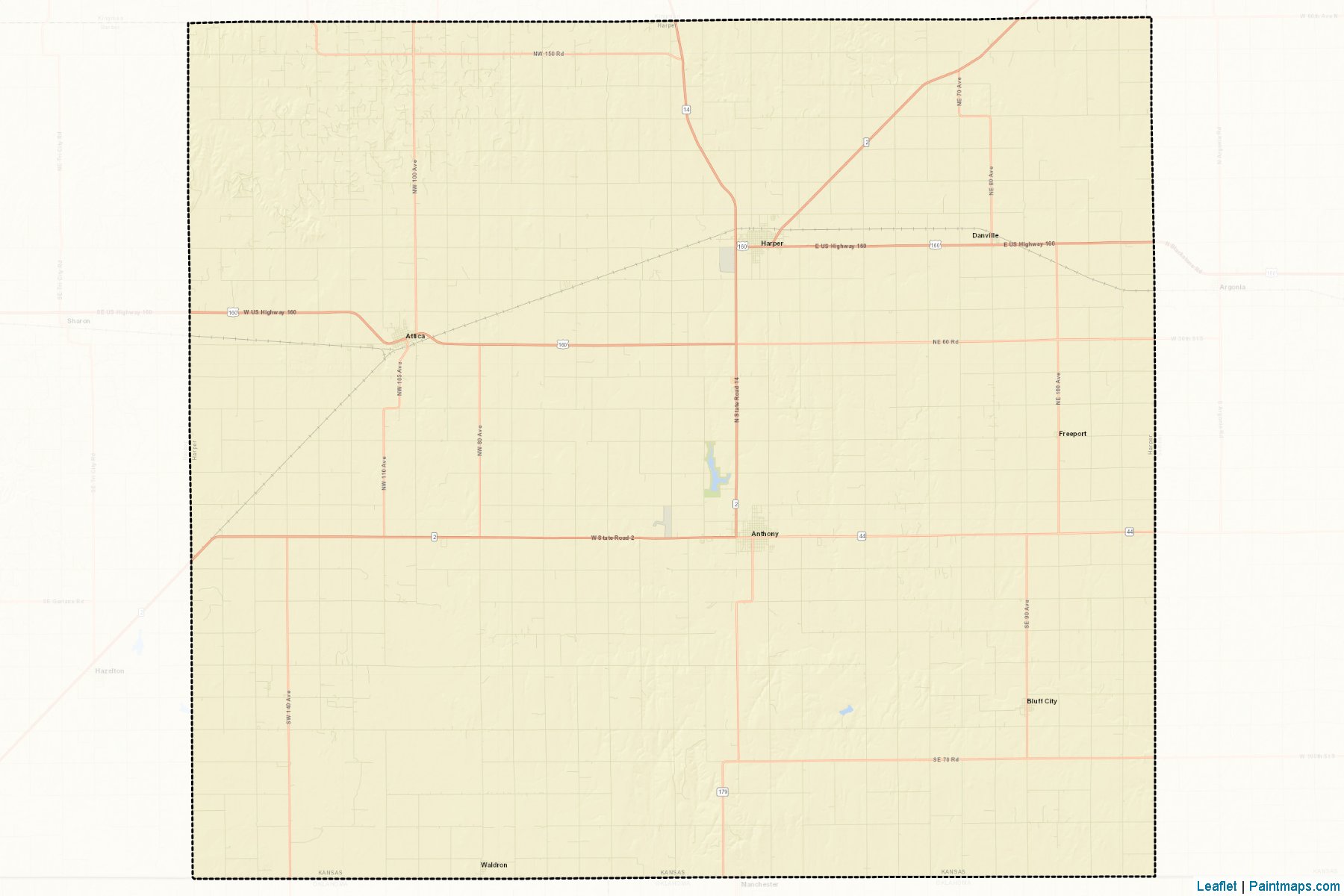 Harper (Kansas) Map Cropping Samples-2