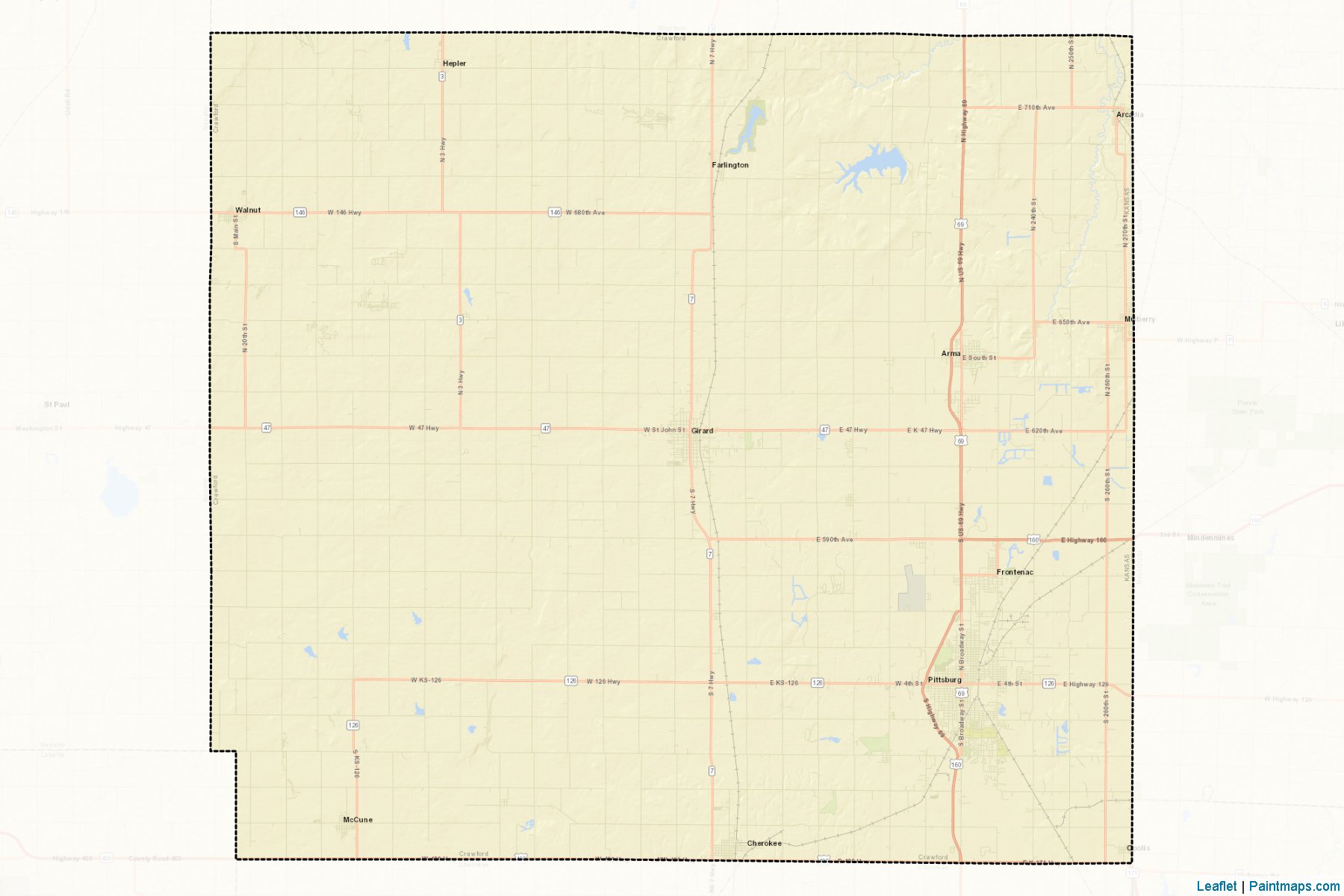 Crawford (Kansas) Map Cropping Samples-2