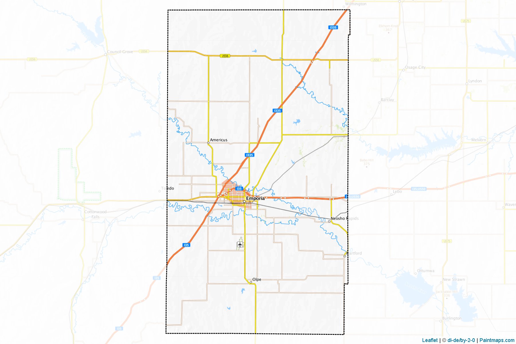 Lyon (Kansas) Map Cropping Samples-1